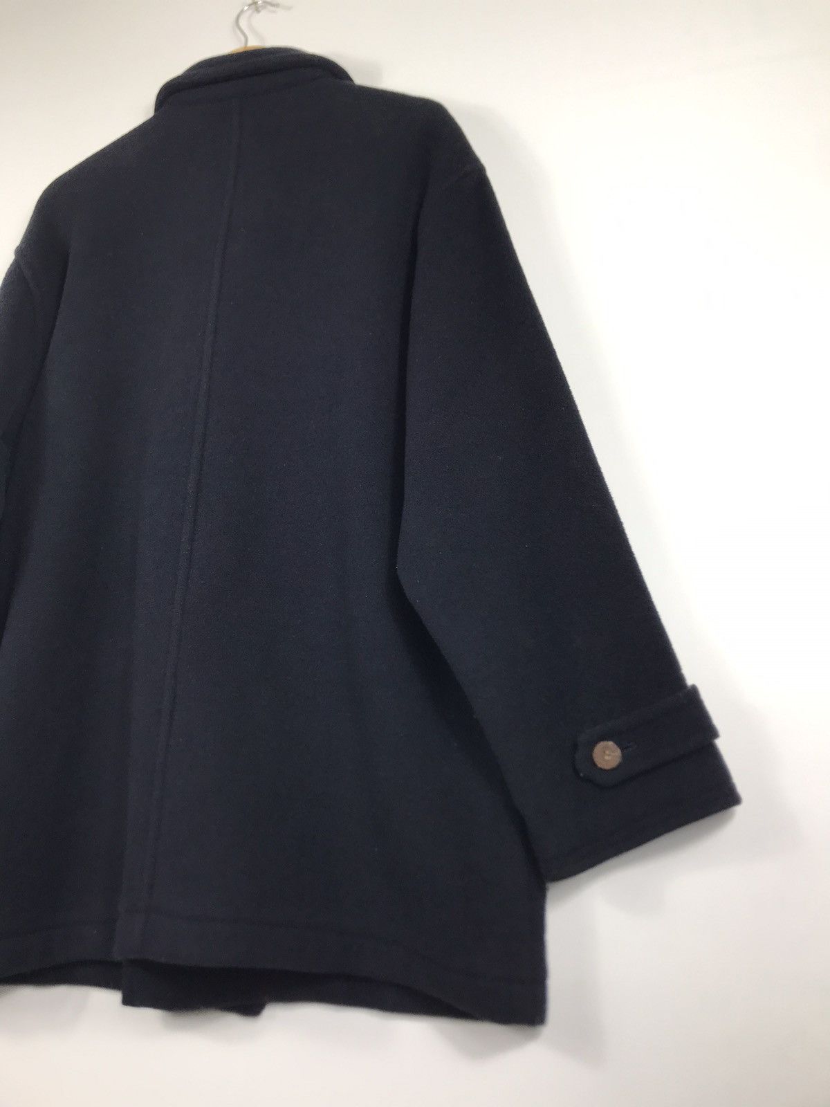 Japanese Brand × Vintage ⚡️Vintage ixi:z Fleece Double Breast Peacoat Jacket Size US L / EU 52-54 / 3 - 15 Thumbnail