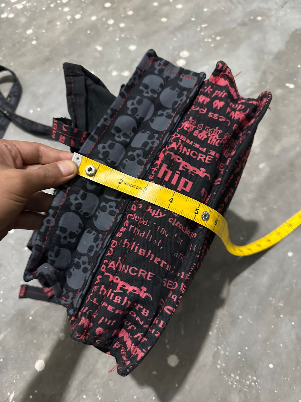 Japanese Brand Beautiful Punk Bondage Bag Skull Body Line Blood Storm Size ONE SIZE - 25 Thumbnail