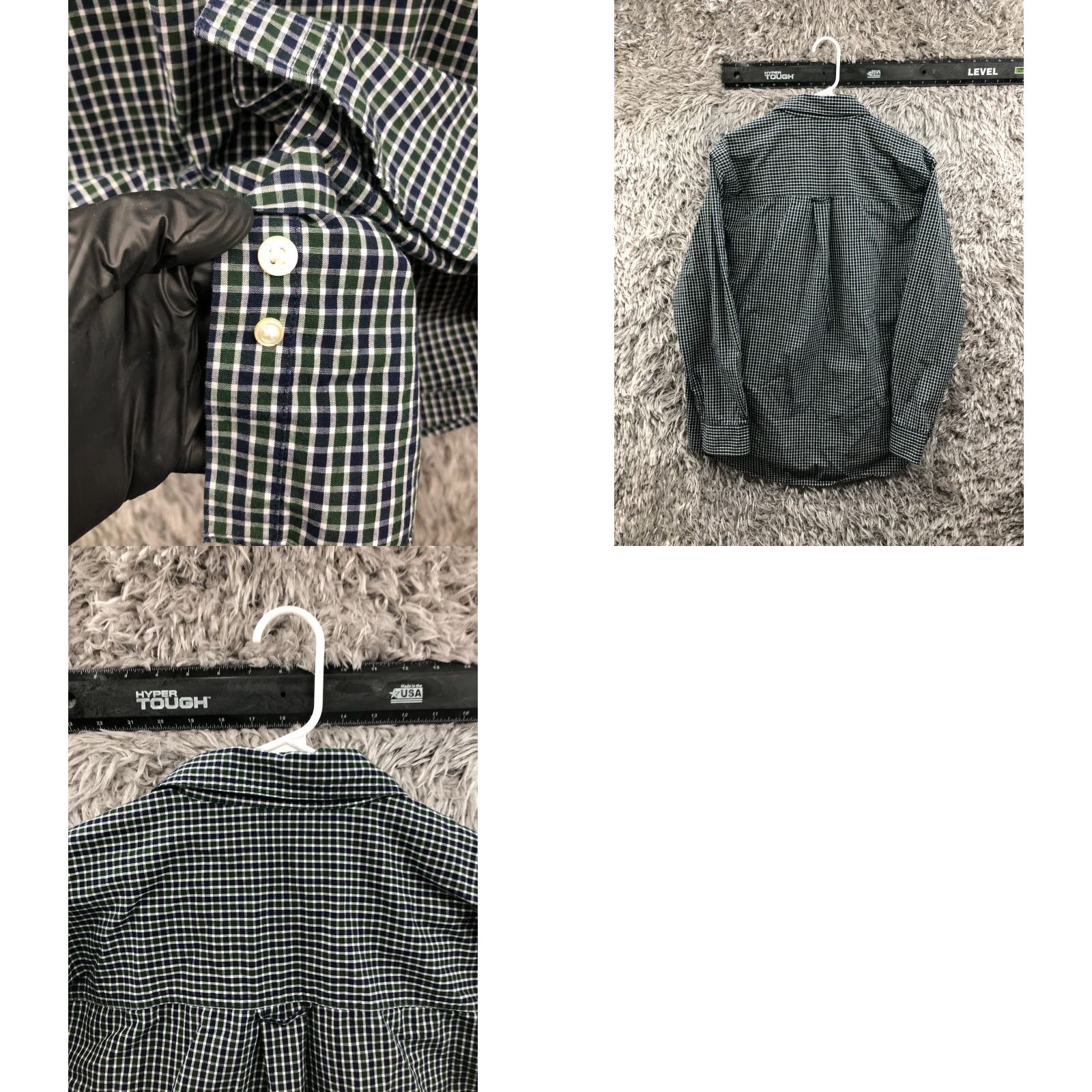 Chaps Chaps Easy Care Shirt Mens Size L Green Check Long Sleeve Button Down Collar Size US L / EU 52-54 / 3 - 9 Thumbnail