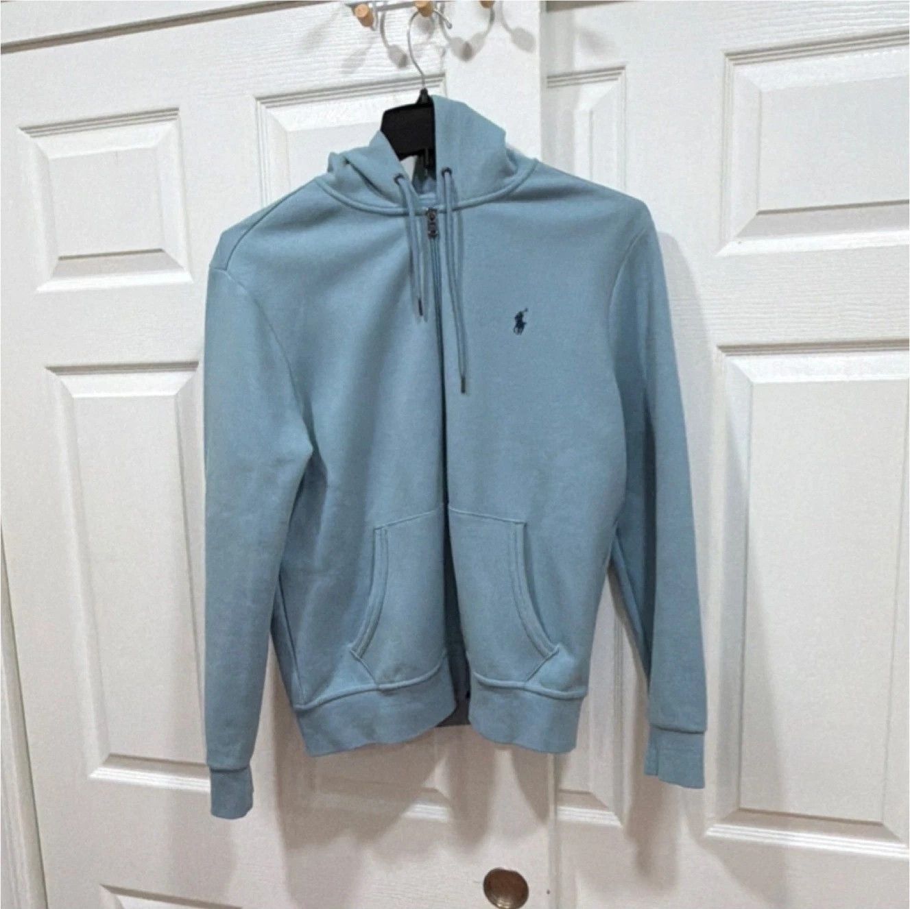 Polo Ralph Lauren baby blue zip up hoodie Size US M / EU 48-50 / 2 - 1 Thumbnail
