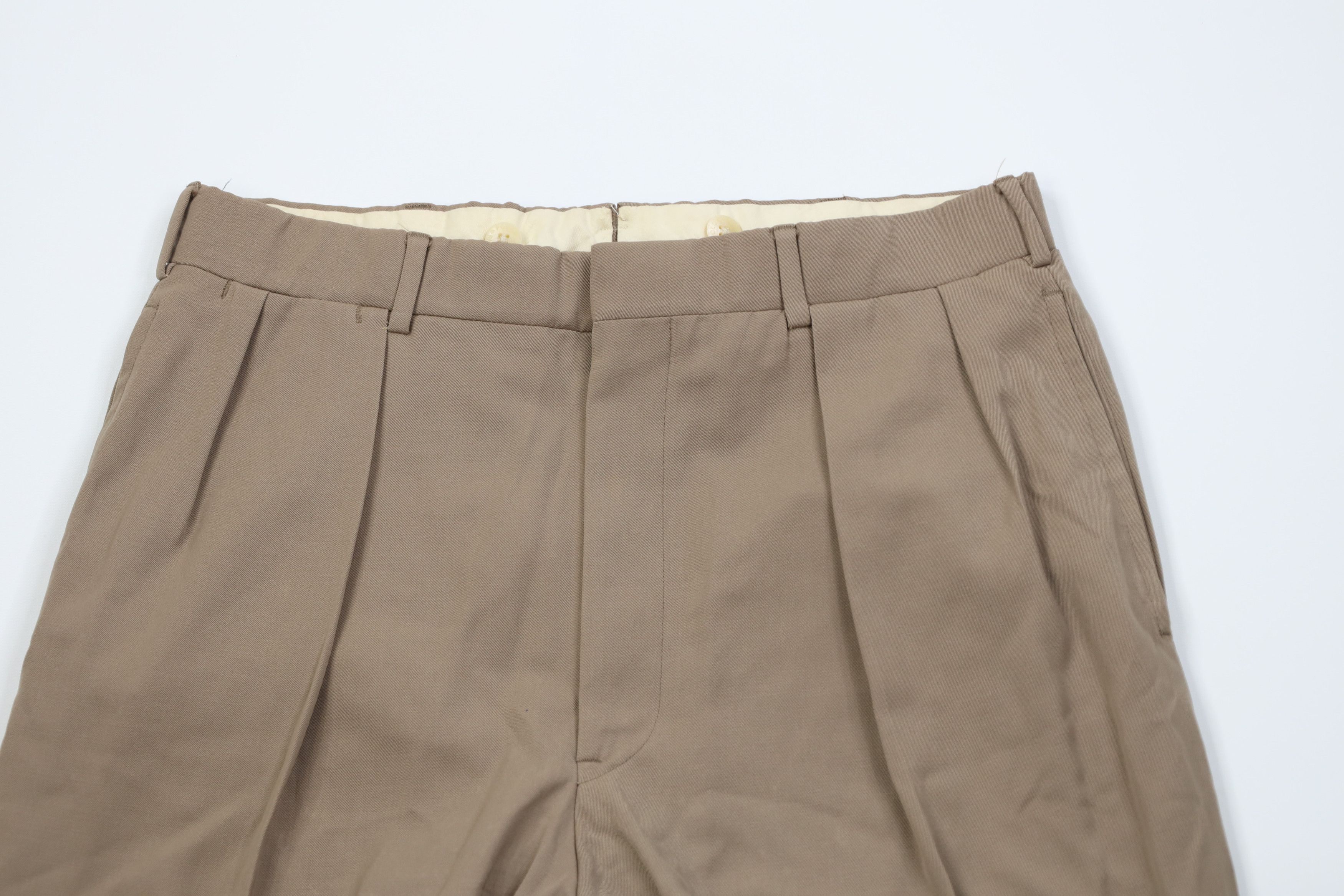 Ralph Lauren Vintage 70s Ralph Lauren Pleated Wide Leg Chino Pants USA Size US 32 / EU 48 - 2 Thumbnail