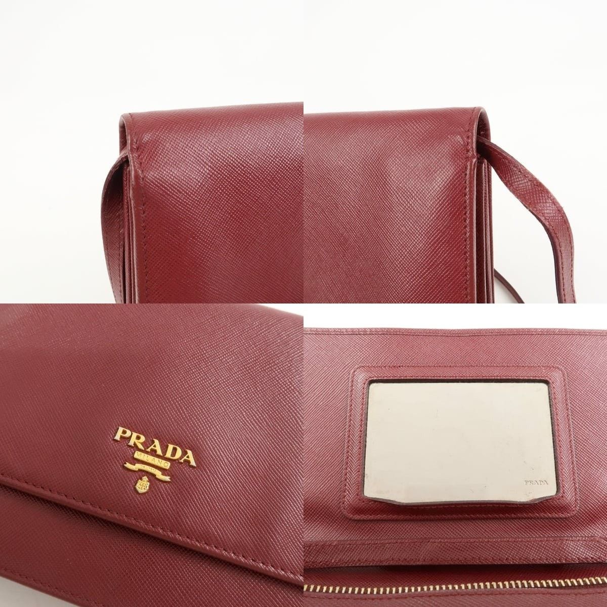 Prada Prada Saffiano Wallet on Chain Crossbody Bag Size ONE SIZE - 6 Thumbnail