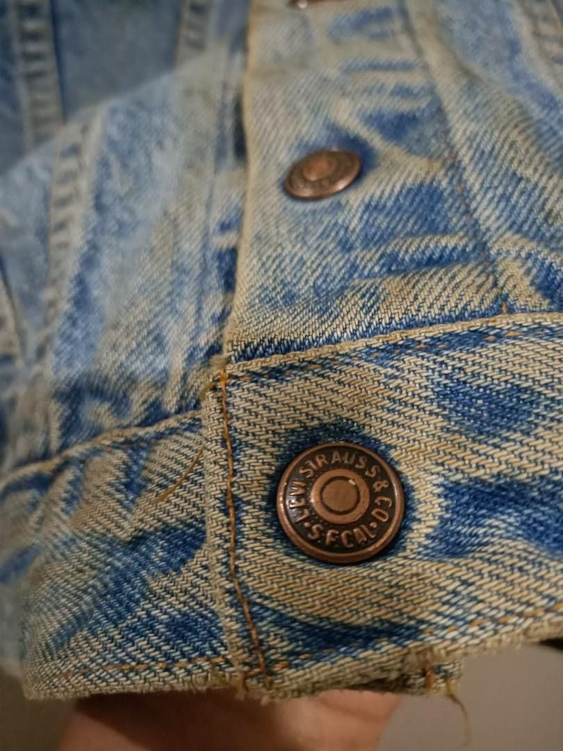 Levi's Vtg. Levi’s Orange Tab Trucker Jacket (Kids 6, Made in USA) Size US XXS / EU 40 - 4 Thumbnail