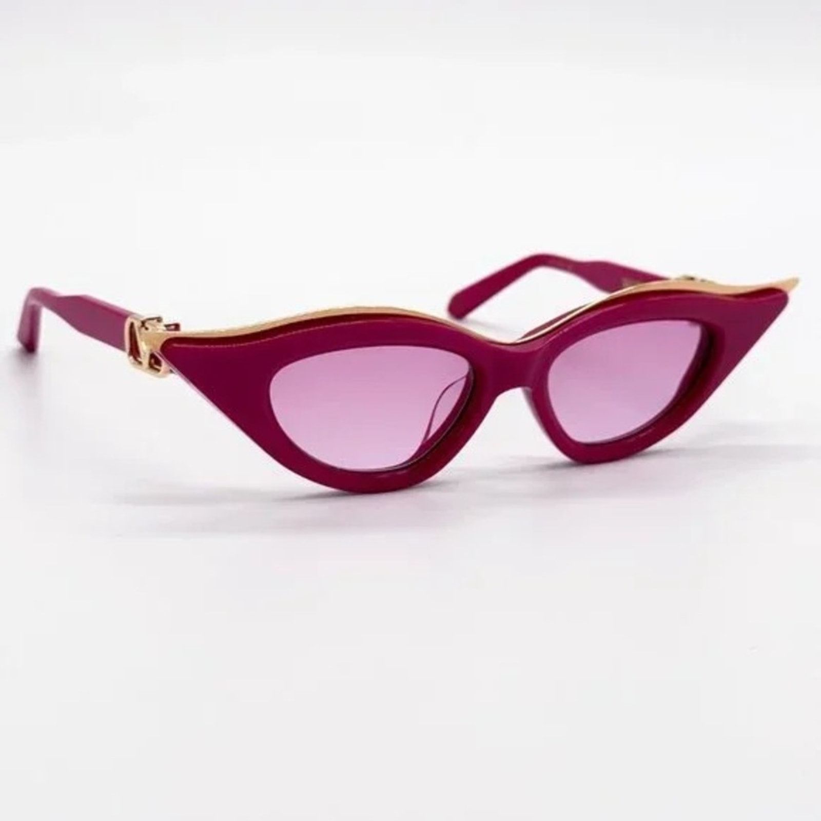 Valentino New! Valentino VLS 114D Chic Pink Sunglasses, Authentic Size ONE SIZE - 6 Thumbnail