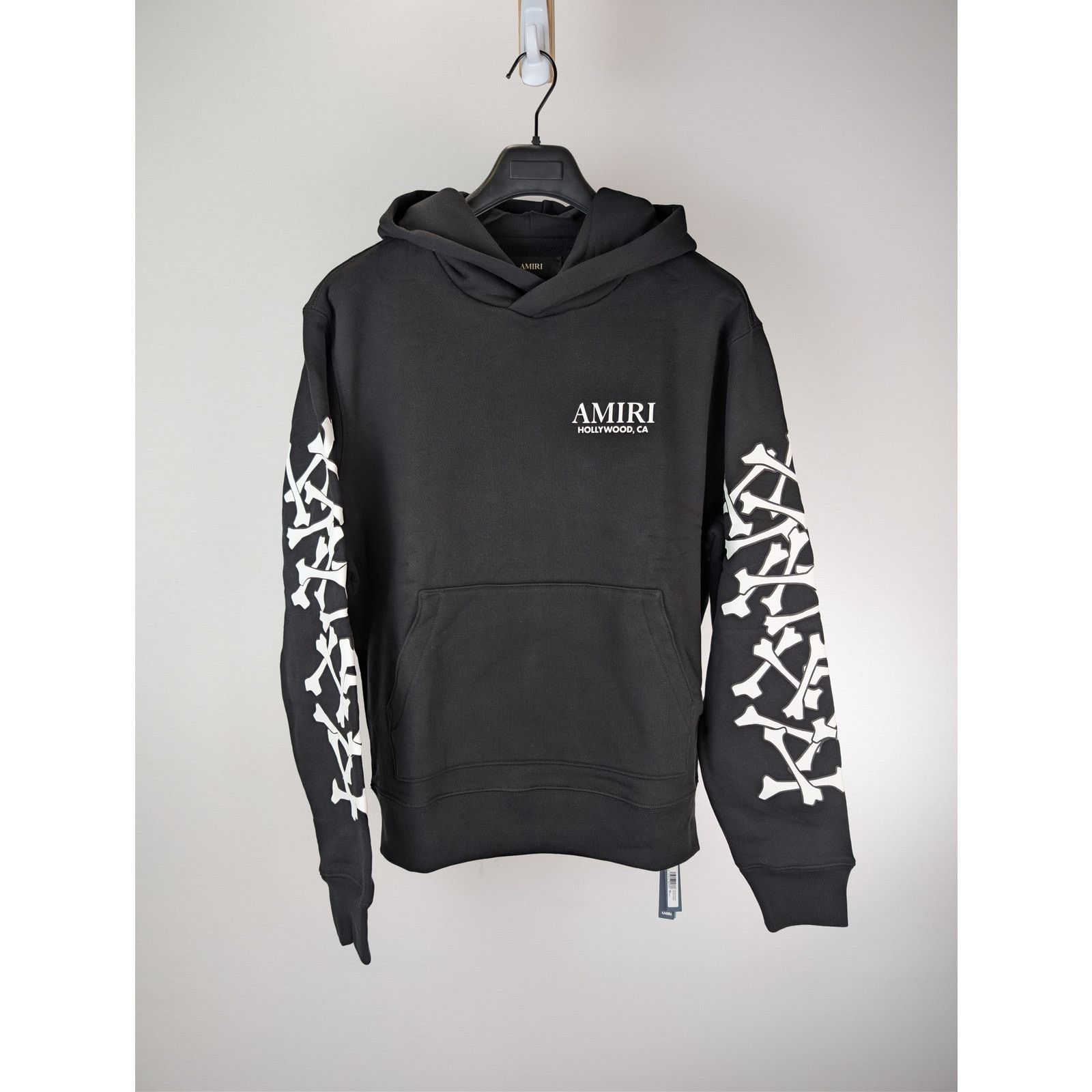 Amiri o1rshd1 Q:3 / Bones Stacked Hoodie in Black Size US XL / EU 56 / 4 - 2 Thumbnail