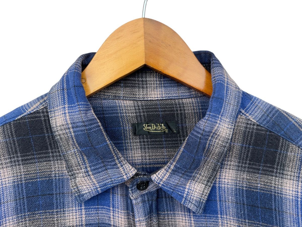 Von Dutch Von Dutch Blue Flannel Shirt Size US M / EU 48-50 / 2 - 3 Thumbnail