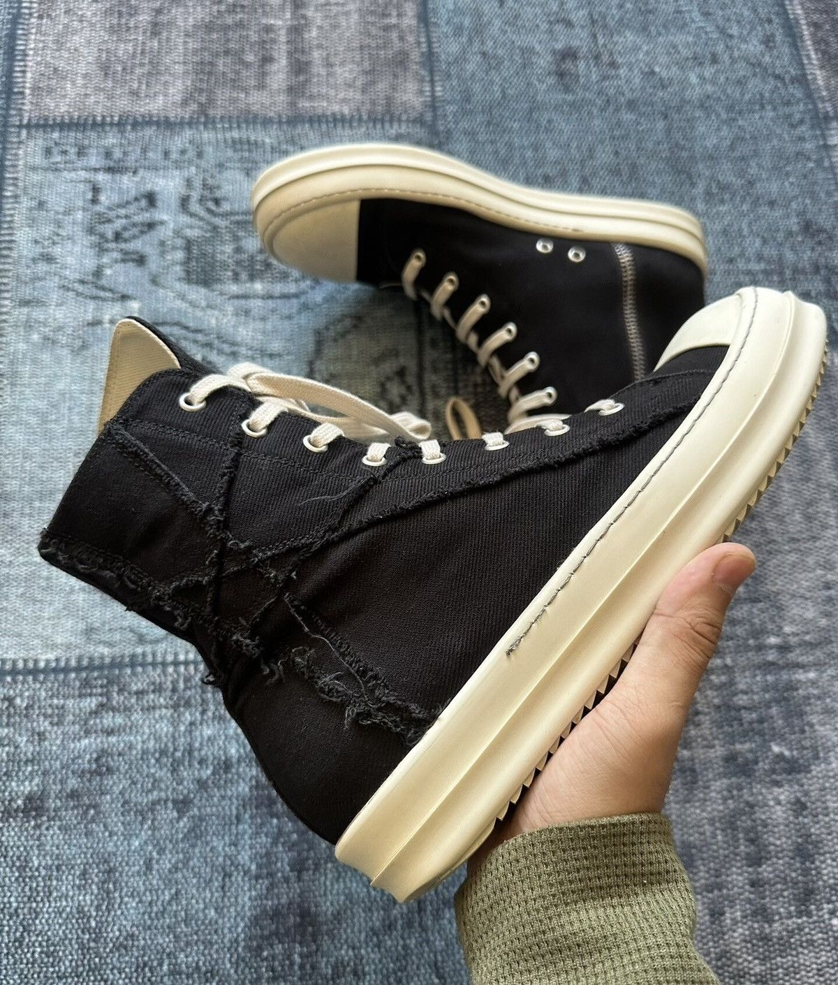 Rick Owens Rick Owens pentagram distressed mismatched big Converse Size US 8.5 / EU 41-42 - 2 Thumbnail