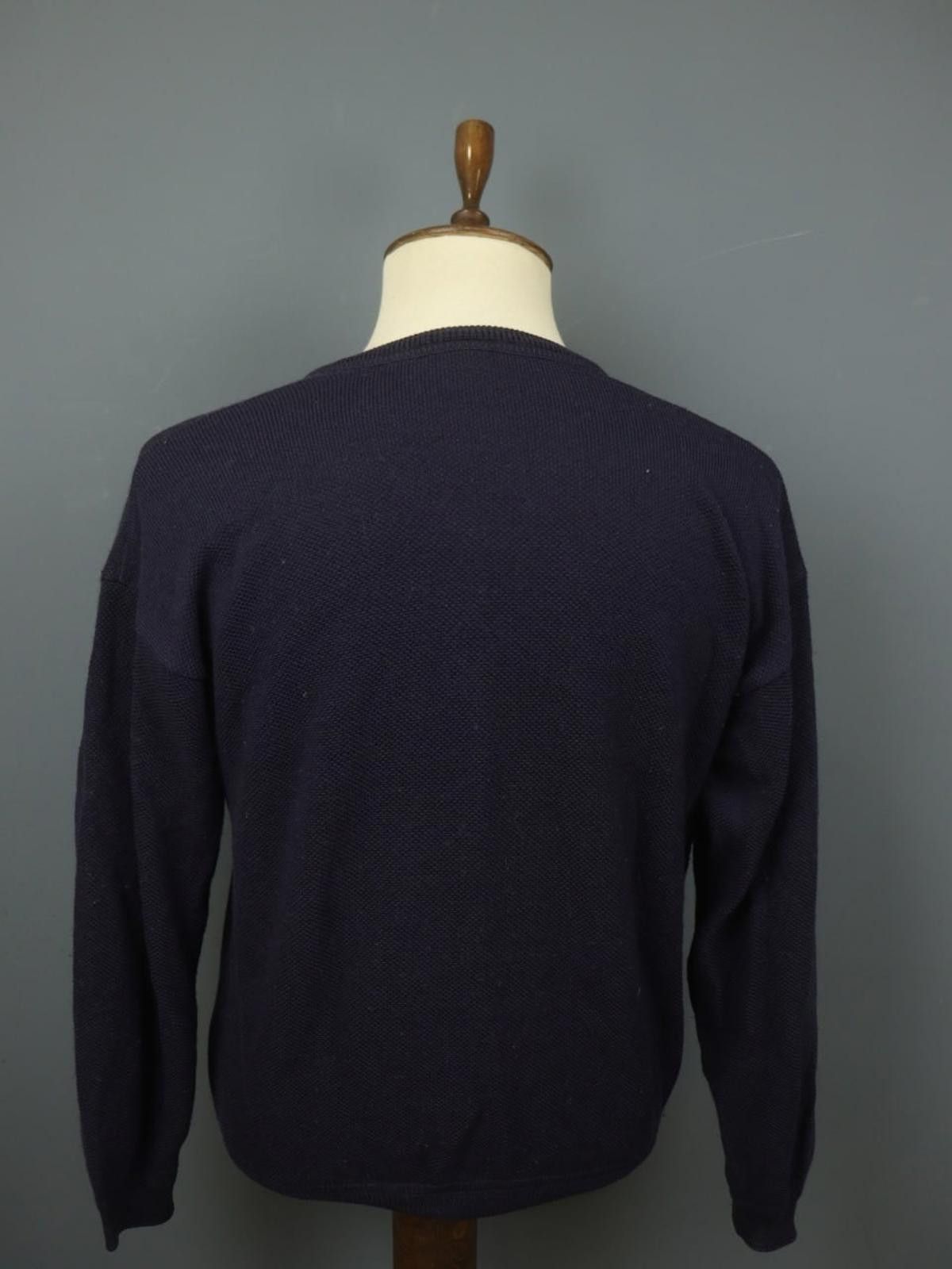 Lacoste Lacoste Navy Tight Knit V-Neck Pullover Sweater Size 7 Size US M / EU 48-50 / 2 - 8 Thumbnail