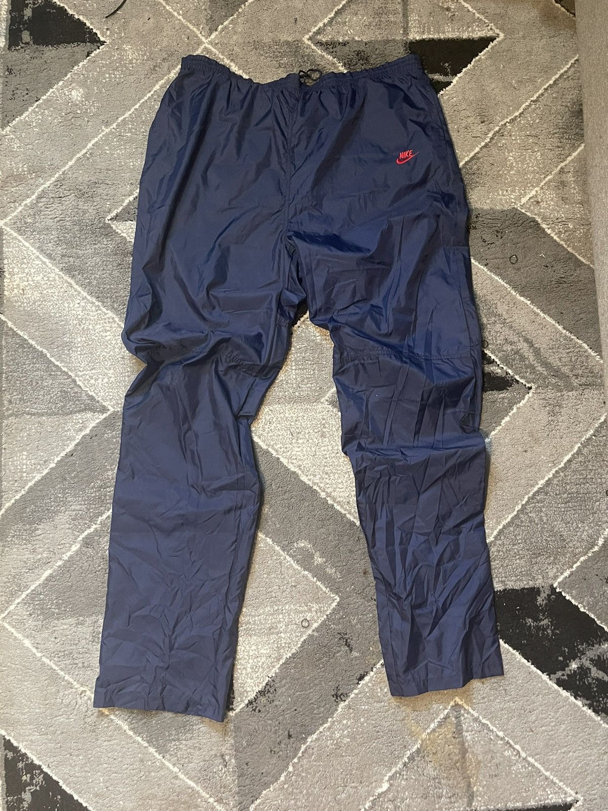 Nike × Vintage Vintage Nike navy and red track pants Size US 34 / EU 50 - 1 Thumbnail