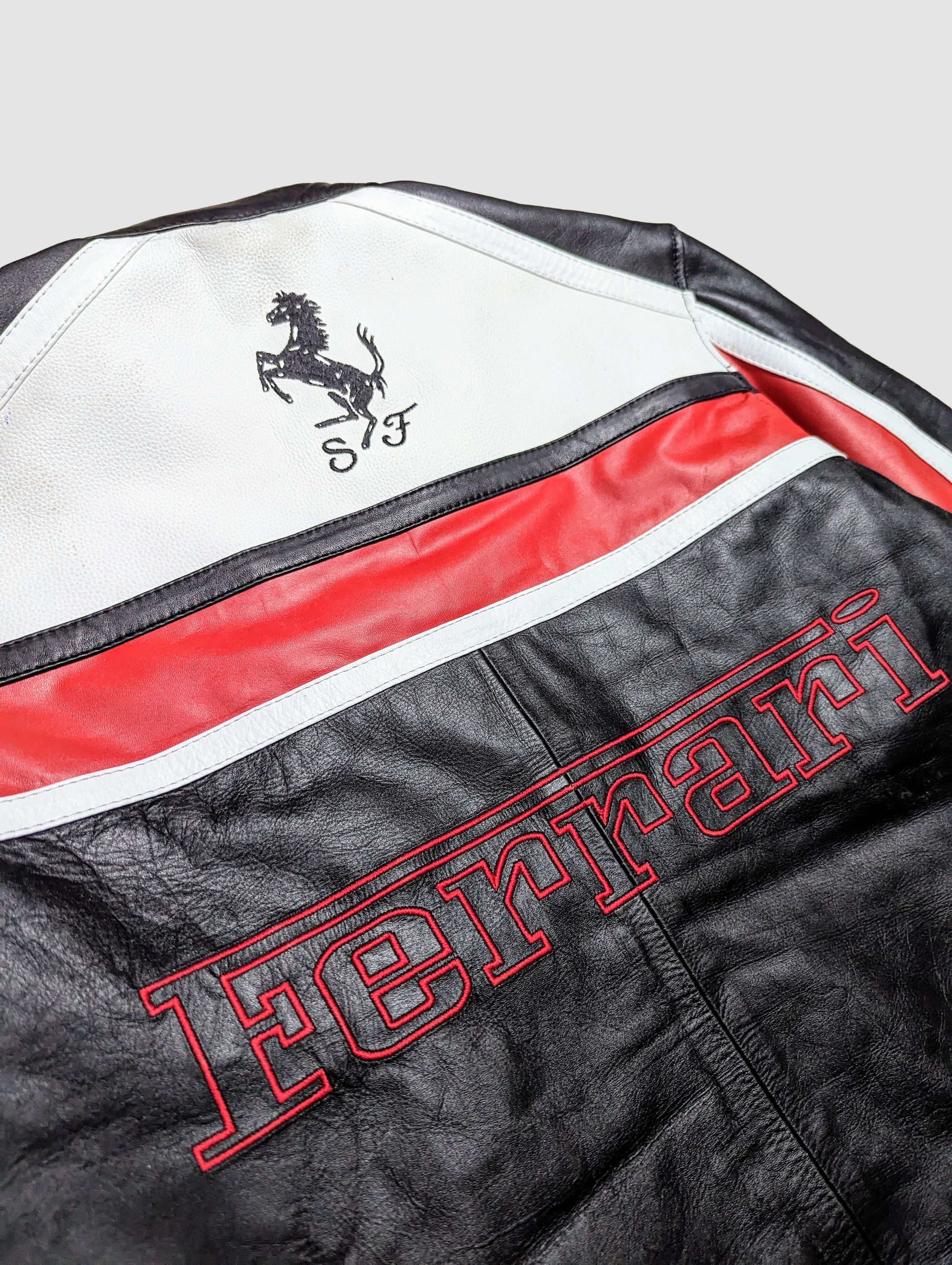 Formula 1 🔥 FERRARI 🔥 Leather Jacket Rare F1 Streetwear Racing Size US L / EU 52-54 / 3 - 10 Thumbnail