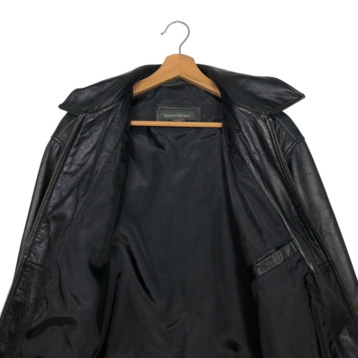 🔥VINTAGE SOFT LEATHER JACKET BANANA REPUBLIC ISSEY MIYAKE