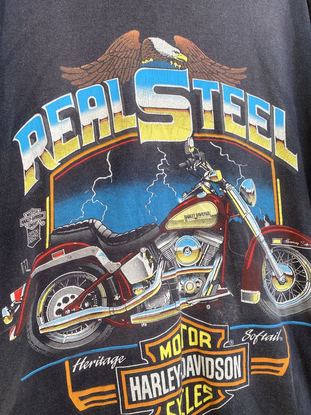 Harley Davidson Vintage Faded Harley Davidson Real Steel Heritage Softail Size US L / EU 52-54 / 3 - 4 Thumbnail