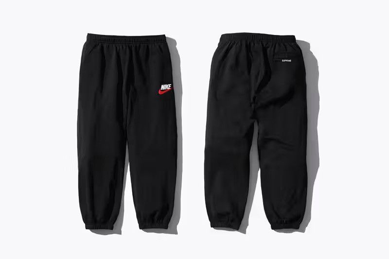 Nike × Supreme Used FW18 Supreme Nike Sweatpant Black Size L Vintage Size US 36 / EU 52 - 14 Thumbnail
