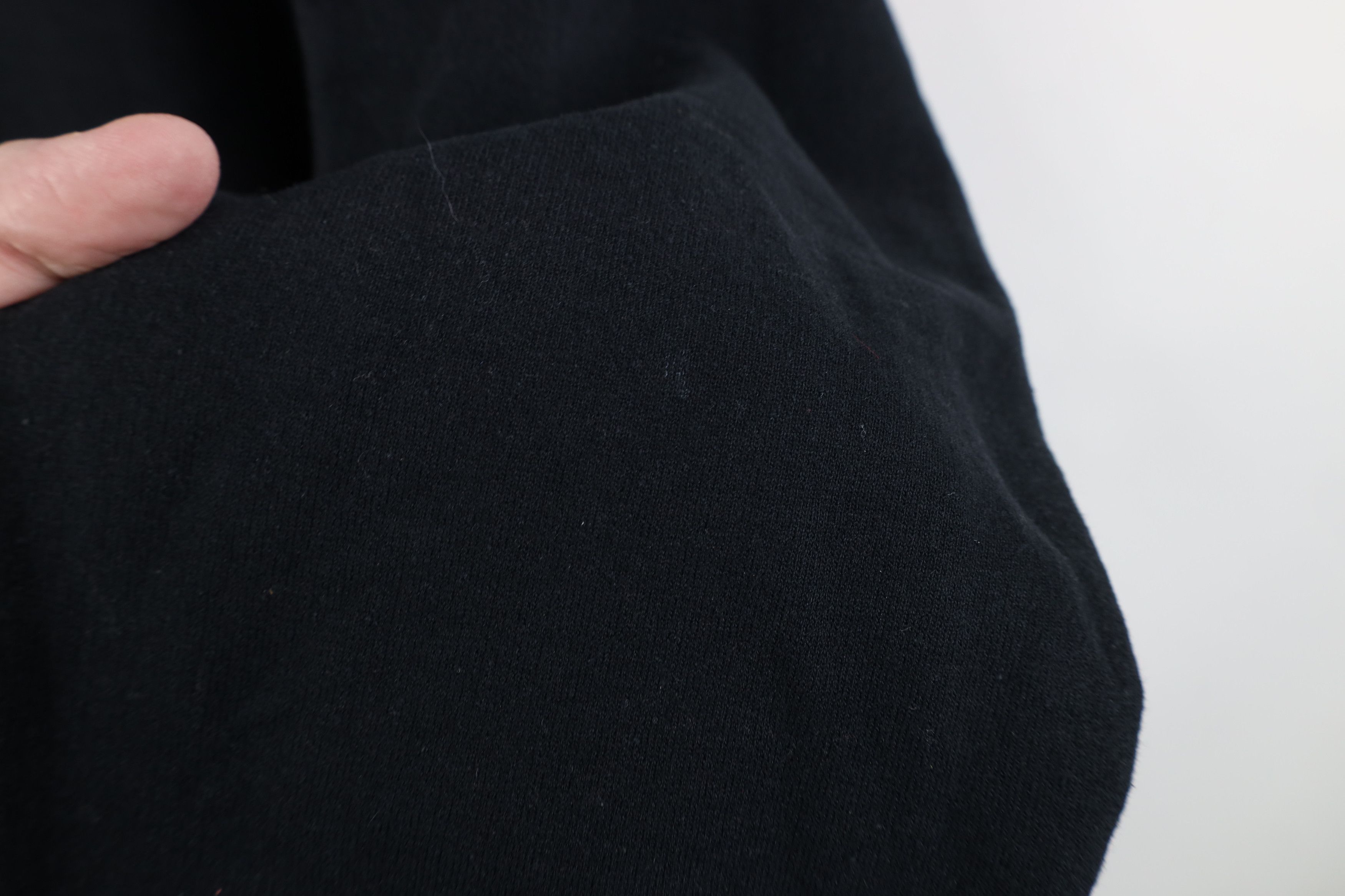 Vintage Vintage 90s Y2K Streetwear Blank Hoodie Sweatshirt Black Size US M / EU 48-50 / 2 - 10 Thumbnail