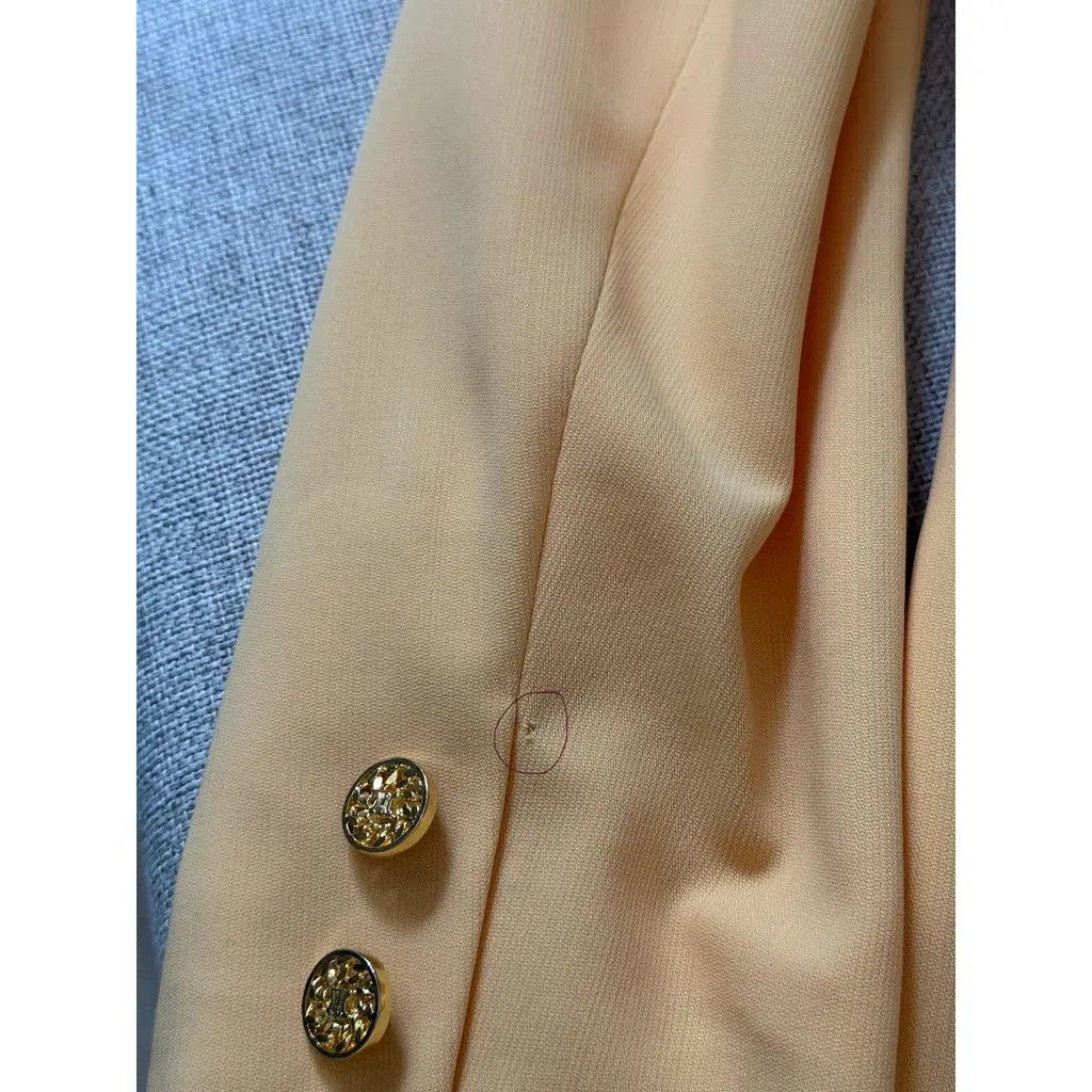 Celine Vintage Women's Celine Paris Blazer Pastel Yellow Size FR40 Size M / US 6-8 / IT 42-44 - 9 Thumbnail