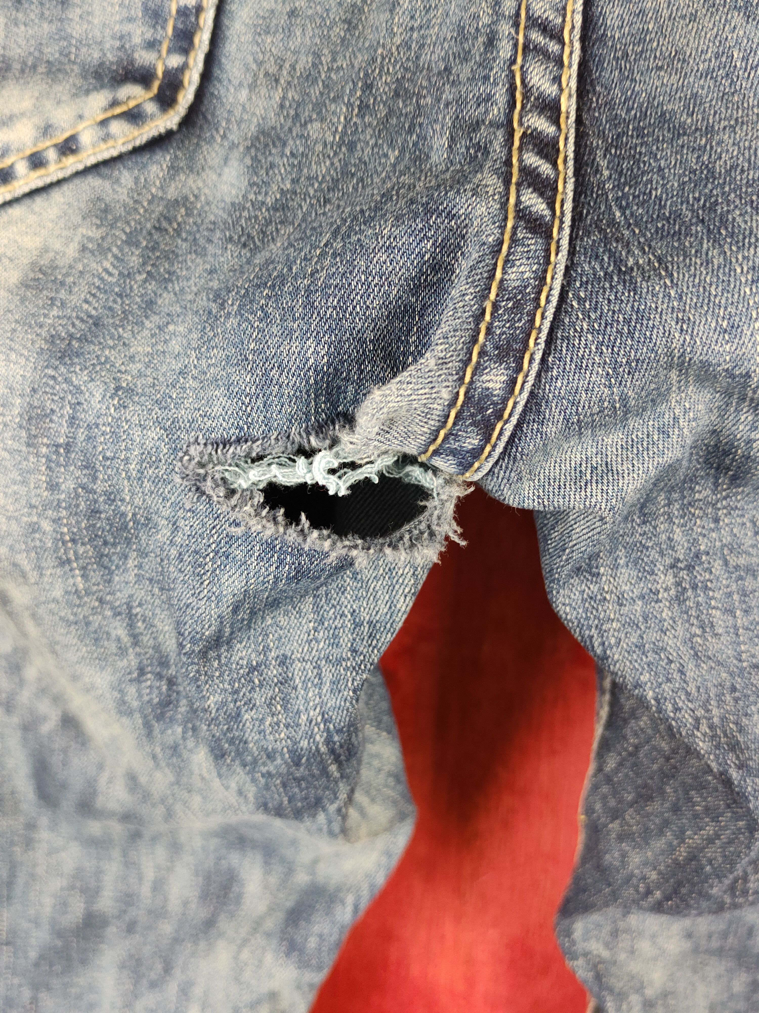 Japanese Brand Victorious bikers Distressed Ripped Skinny Jeans #S2309 Size US 34 / EU 50 - 9 Thumbnail