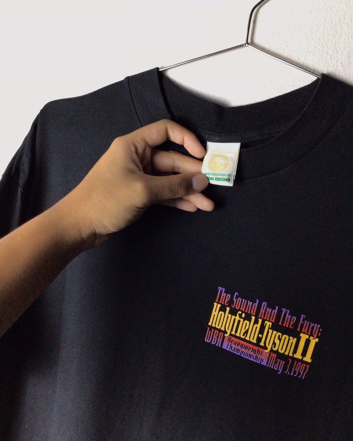 Rap Tees × Vintage Tyson VS Holyfield WBA 1997 Size US XL / EU 56 / 4 - 4 Thumbnail