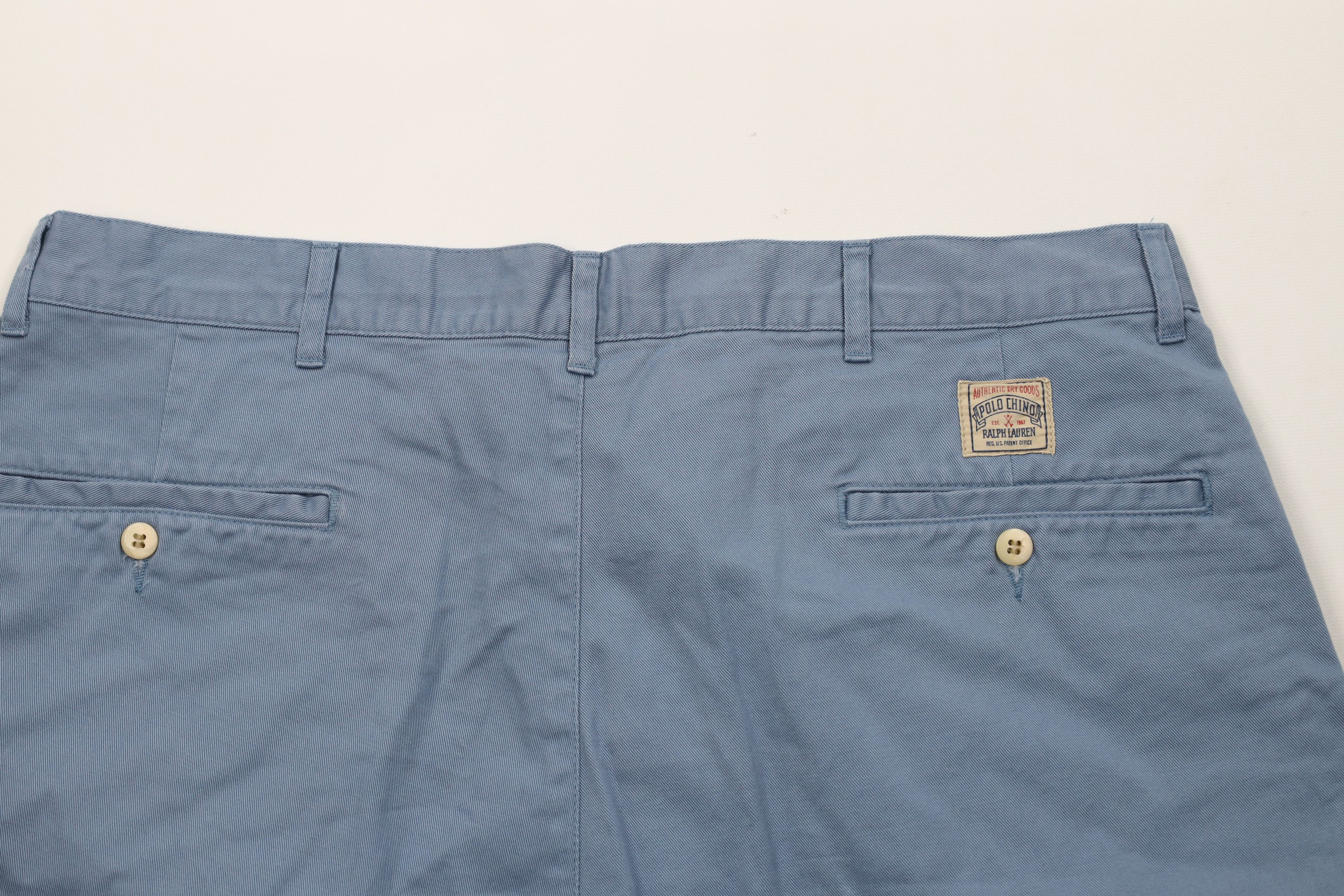 Ralph Lauren Vintage 90s Ralph Lauren Golf Chino Shorts Blue Cotton Size US 36 / EU 52 - 9 Thumbnail