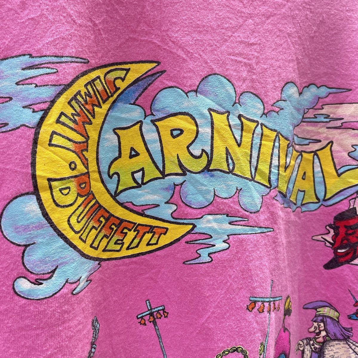 Band Tees 90s Vintage Jimmy Buffett Carnival Tour T-Shirt Large Size US L / EU 52-54 / 3 - 10 Thumbnail