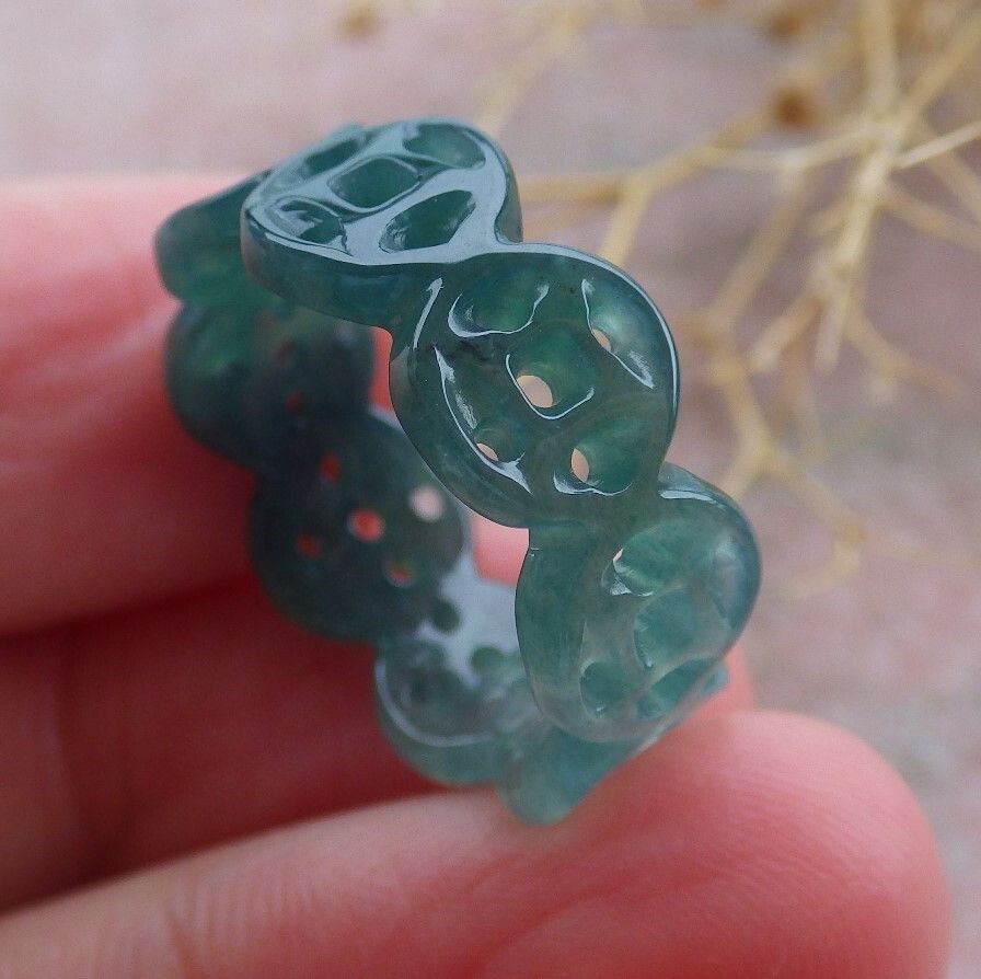 Other 108616 VS Certified Jadeite jade Green Coin Circle NO. 6 Size ONE SIZE - 2 Thumbnail