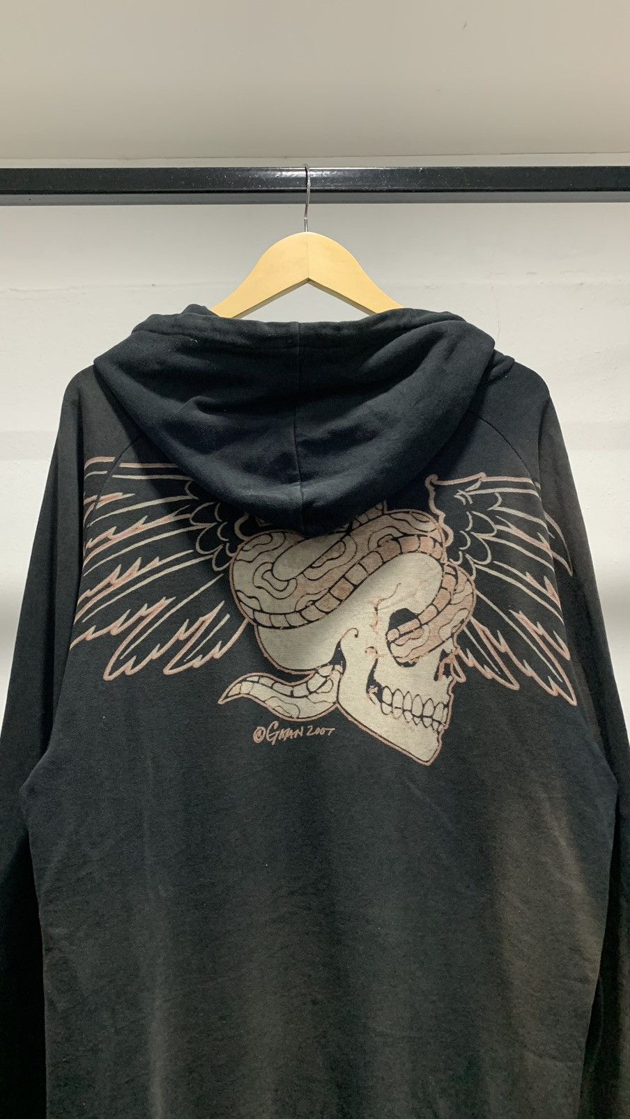 Japanese Brand Nicely Faded CFTL Limited Edition Zip Up Hoodie Skull Size US L / EU 52-54 / 3 - 2 Thumbnail