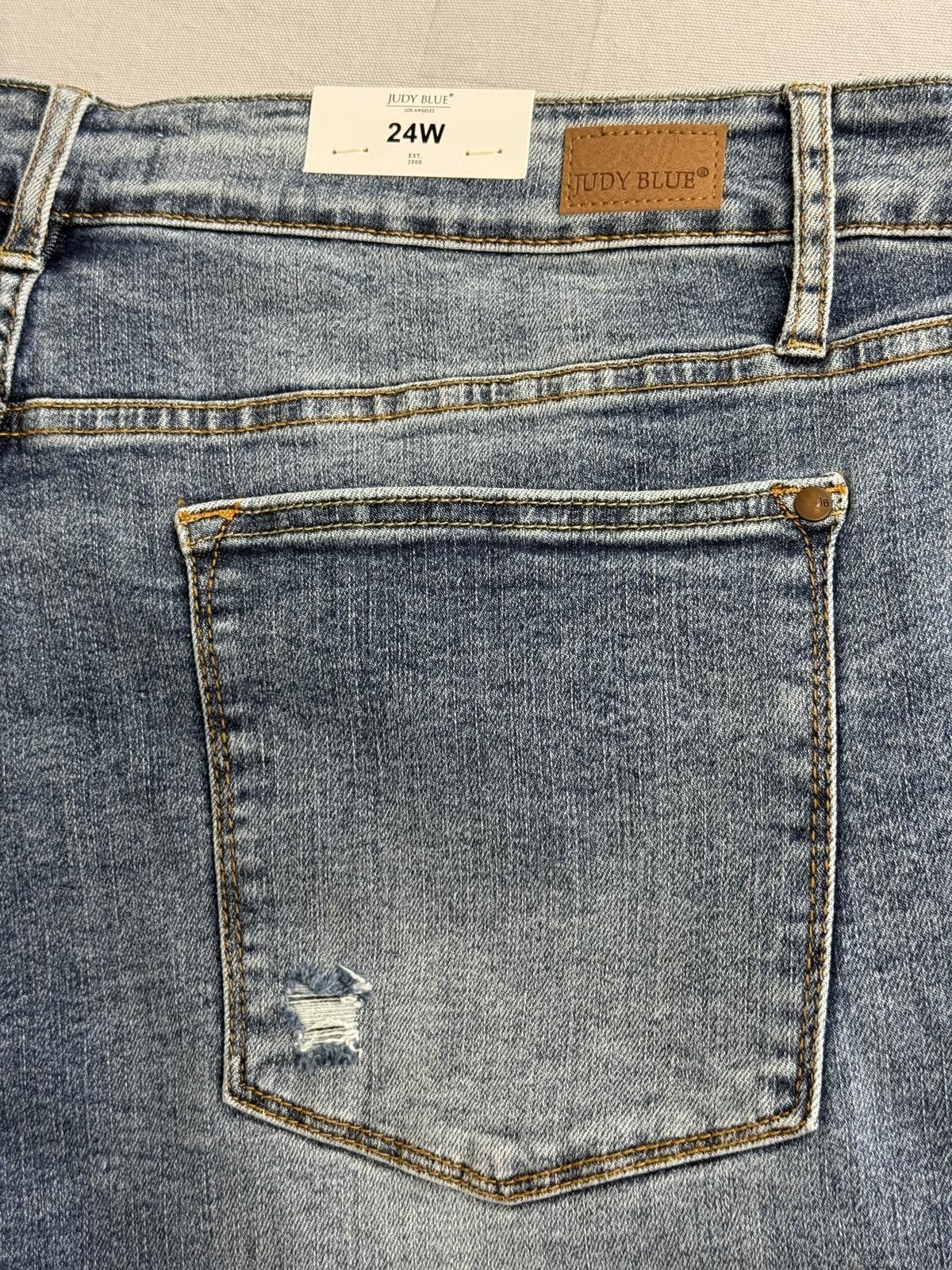 Other Judy Blue Jeans Hi-Rise Destroyed Slim Fit NWT Plus Size 24W Size 42" / US 20 - 6 Thumbnail