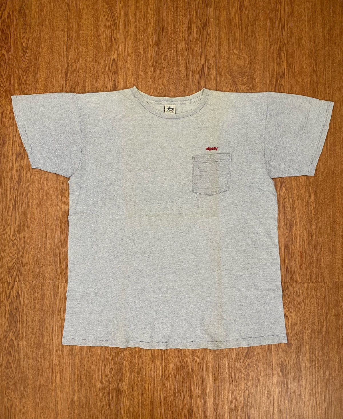 Stussy × Vintage Vintage Stussy pocket tee Size US L / EU 52-54 / 3 - 1 Thumbnail
