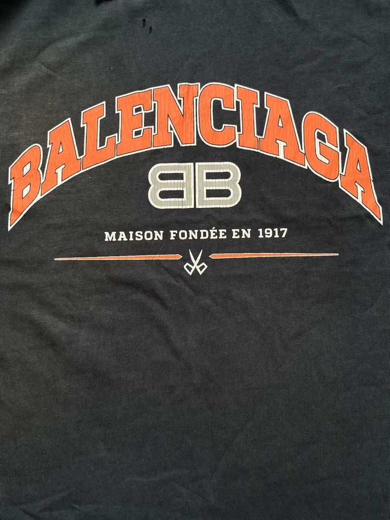 Balenciaga Balenciaga SS22 Maison BB Letter Logo Short Sleeve T-Shirt Size US S / EU 44-46 / 1 - 3 Thumbnail