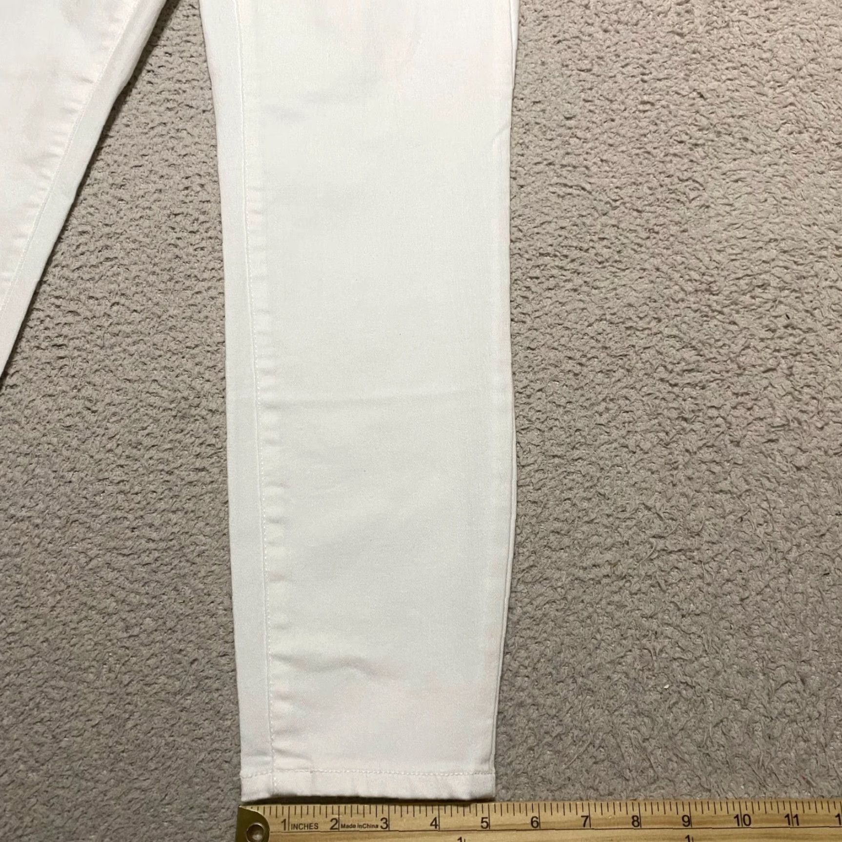 Talbots Talbots Womens Jeans Cropped Size 2 White Denim Jegging Mid Rise Pants 5-Pocket Solid Cotton Polyester Spandex Clothing Womens Size 26" / US 2 / IT 38 - 5 Thumbnail