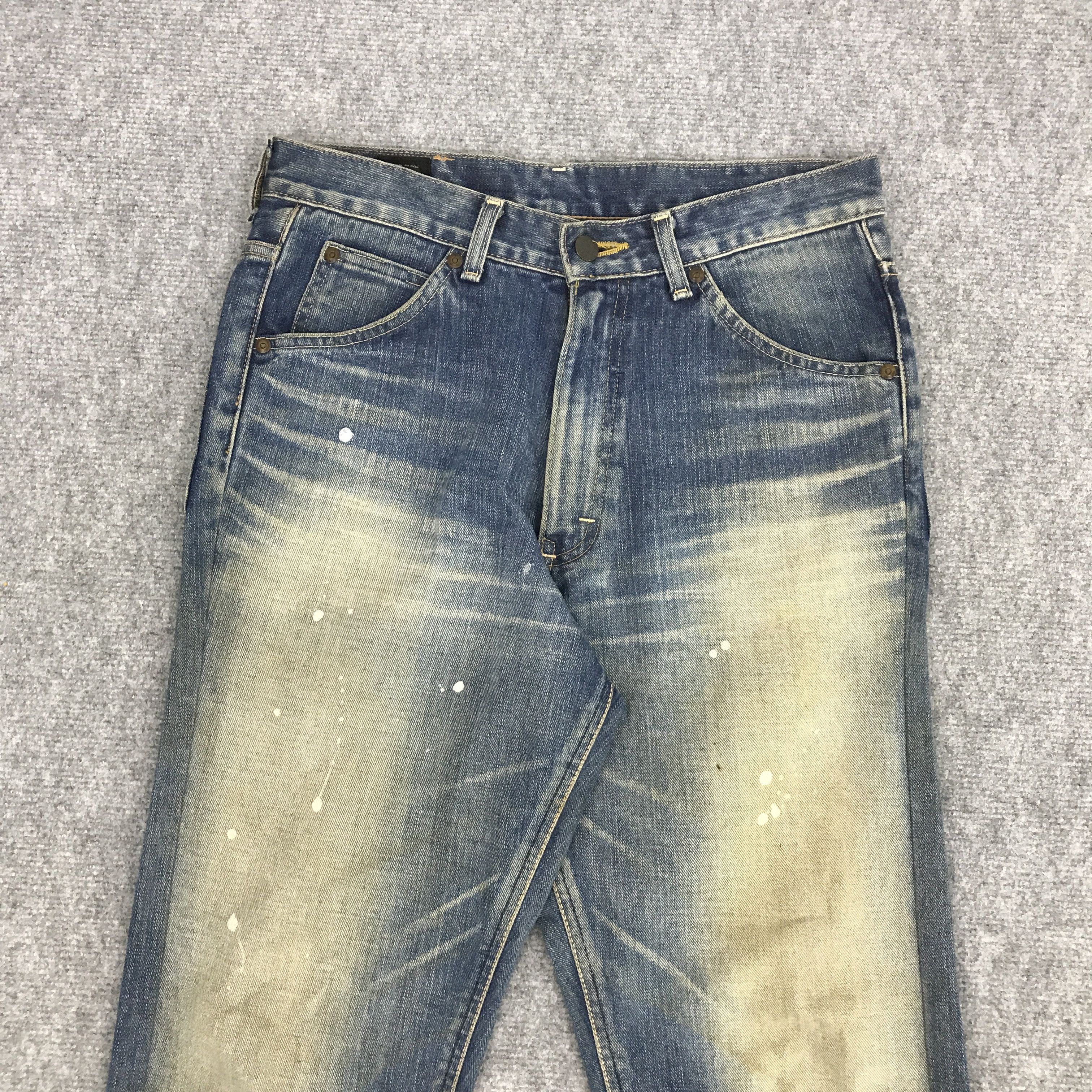 Japanese Brand × Lee LEE JAPAN DESIGN DENIM FADED RUSTY JEANS PANTS Size US 29 - 2 Thumbnail