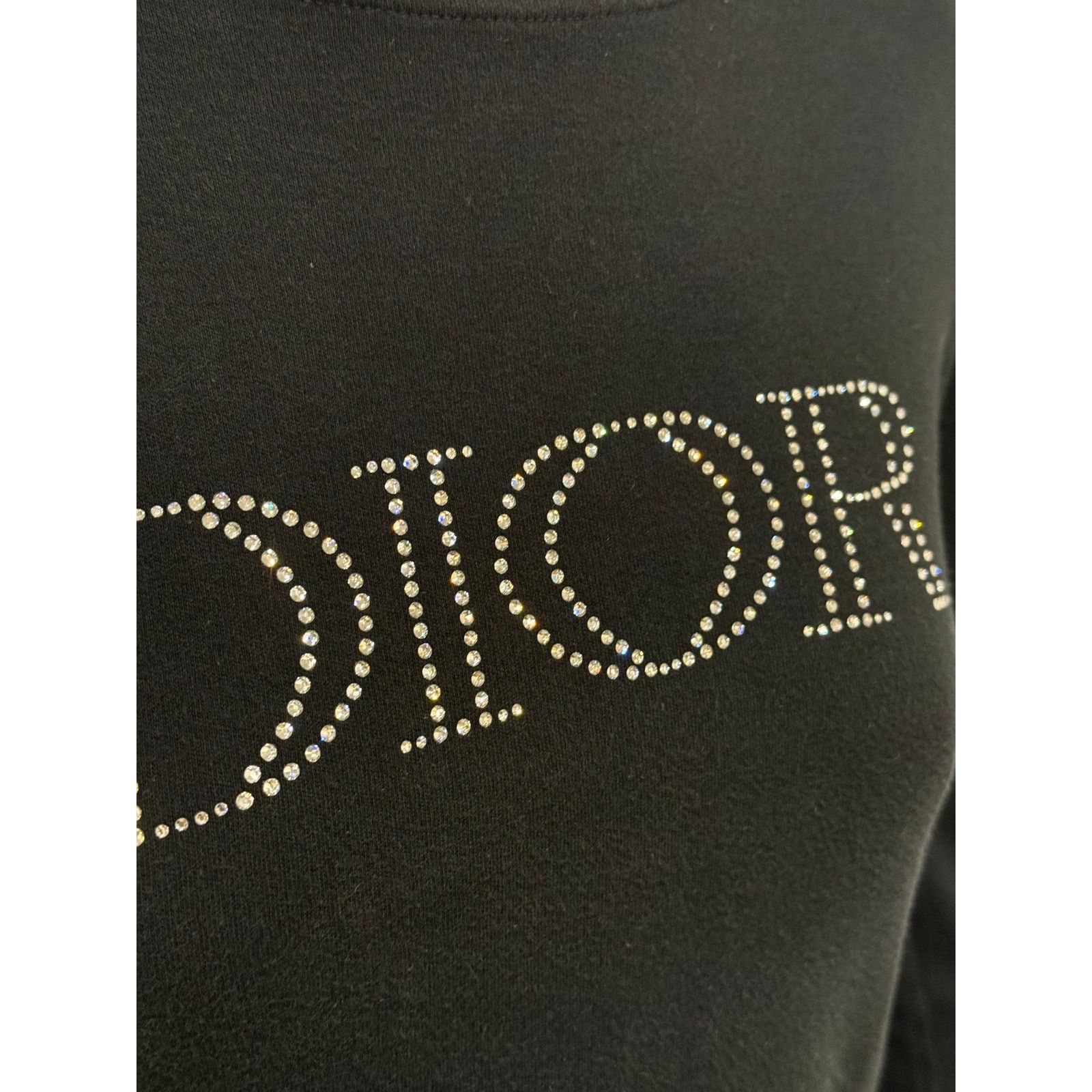 Dior 2005 Christian Dior by Galliano Swarovski logo longsleeve Size S / US 4 / IT 40 - 6 Thumbnail