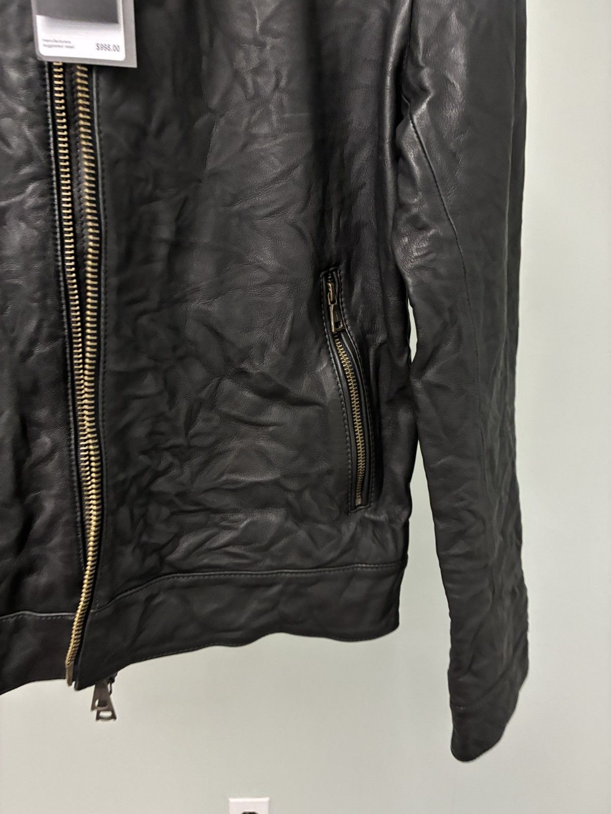 John Varvatos Sant Leather Jacket EU 48 USA 38 Size US M / EU 48-50 / 2 - 10 Thumbnail