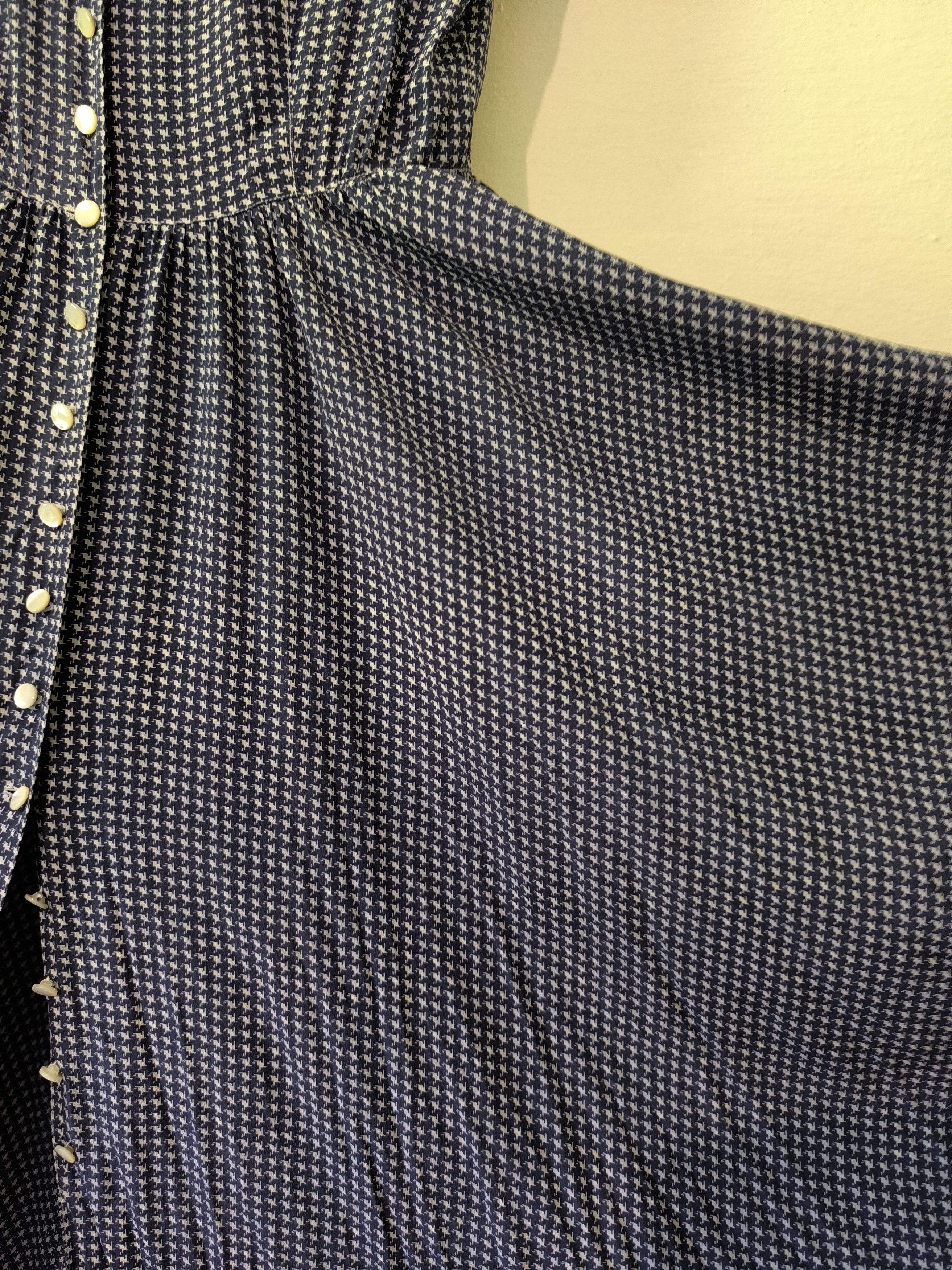 Other VTG Oscar Rom Zürich Dress & Shorts Set Blue Houndstooth Size S / US 4 / IT 40 - 9 Thumbnail