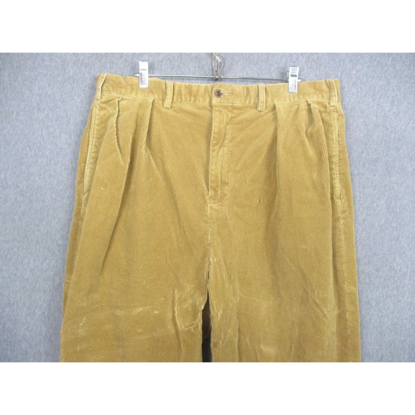 Polo Ralph Lauren Polo Ralph Lauren Corduroy Pants Mens 38x36 Beige Pleated Straight Classic Dress Pants Mens Size US M / EU 48-50 / 2 - 2 Thumbnail