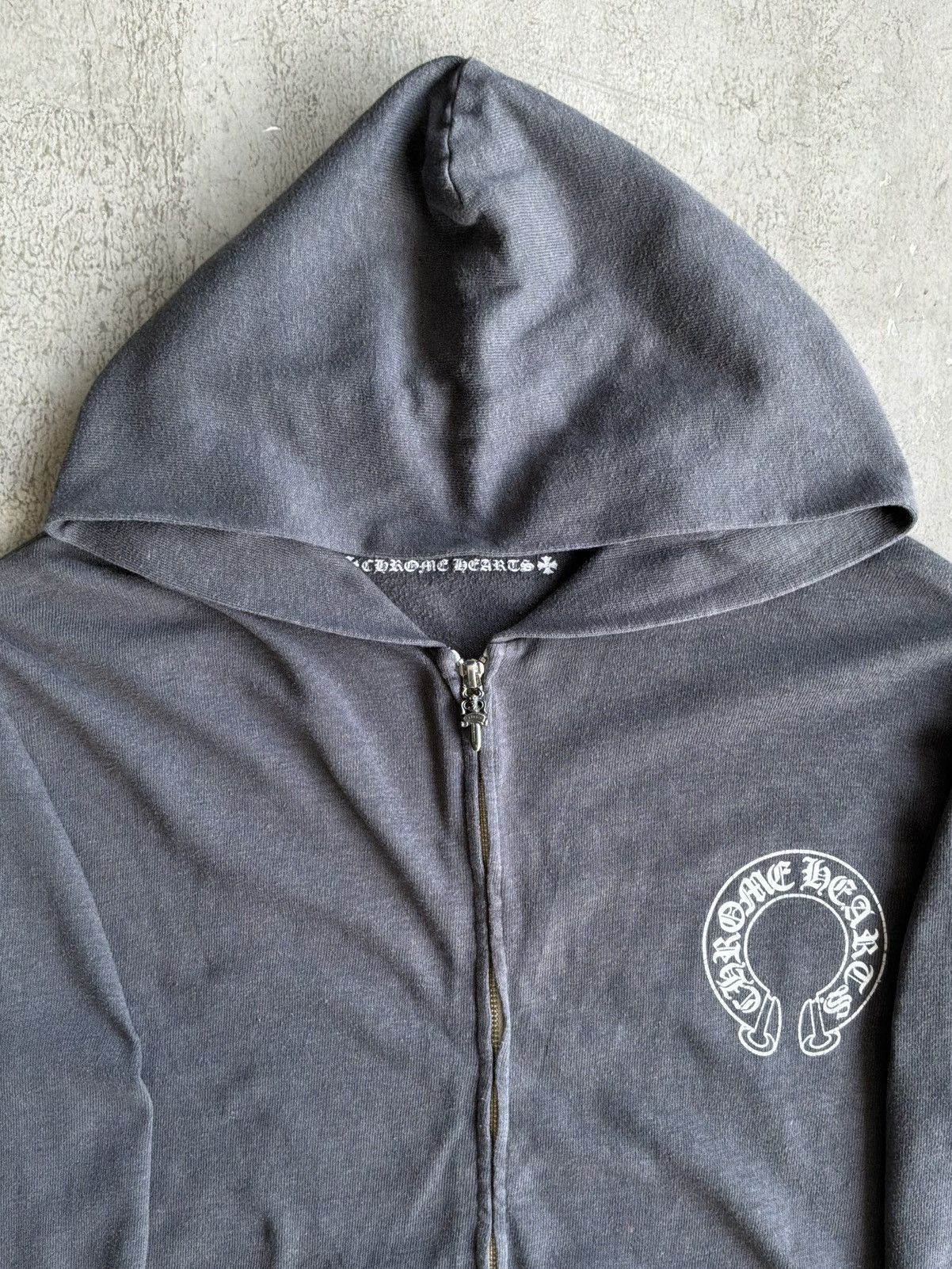 Chrome Hearts 2000s Chrome Hearts - T-Bar Script - Zip Hoodie Size US L / EU 52-54 / 3 - 5 Thumbnail