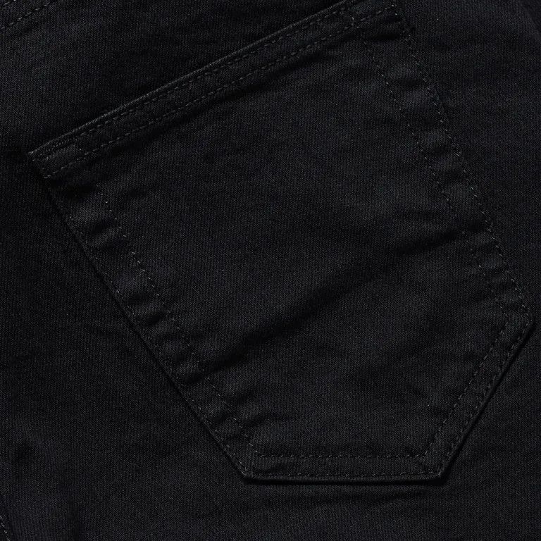 Saint Laurent Paris o1s1wg111124 Original Low Waisted Ripped Skinny Jean Black Size US 27 - 2 Thumbnail