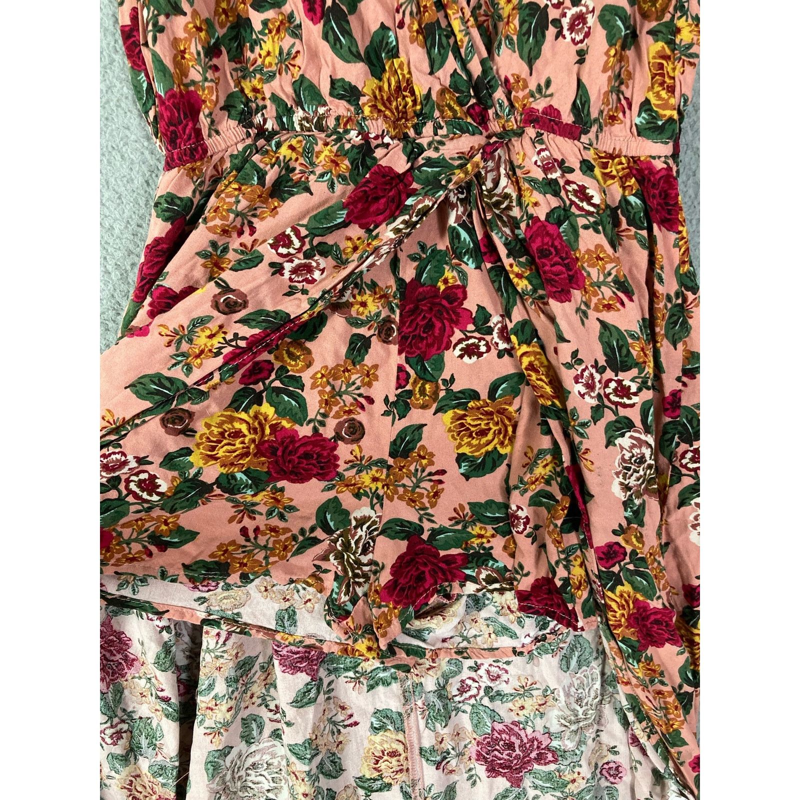 Other Pink Floral Juniors Dress Sz M Inner Shorts Summer Casual Size M / US 6-8 / IT 42-44 - 11 Thumbnail