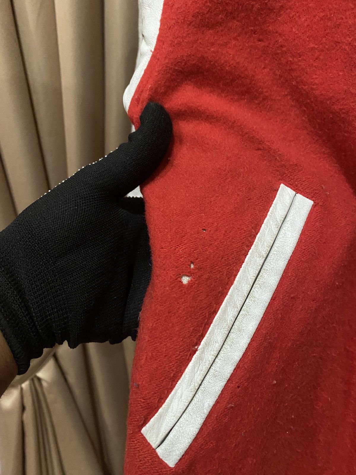 Mickey Mouse Vintage 80s WOOD LANDER Varsity Mickey Mouse Bomber Jacket Size US S / EU 44-46 / 1 - 4 Thumbnail