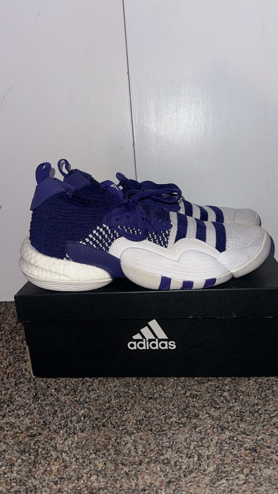 Adidas Adidas Trae Young 2 “Purple” Size US 10 / EU 43 - 1 Thumbnail