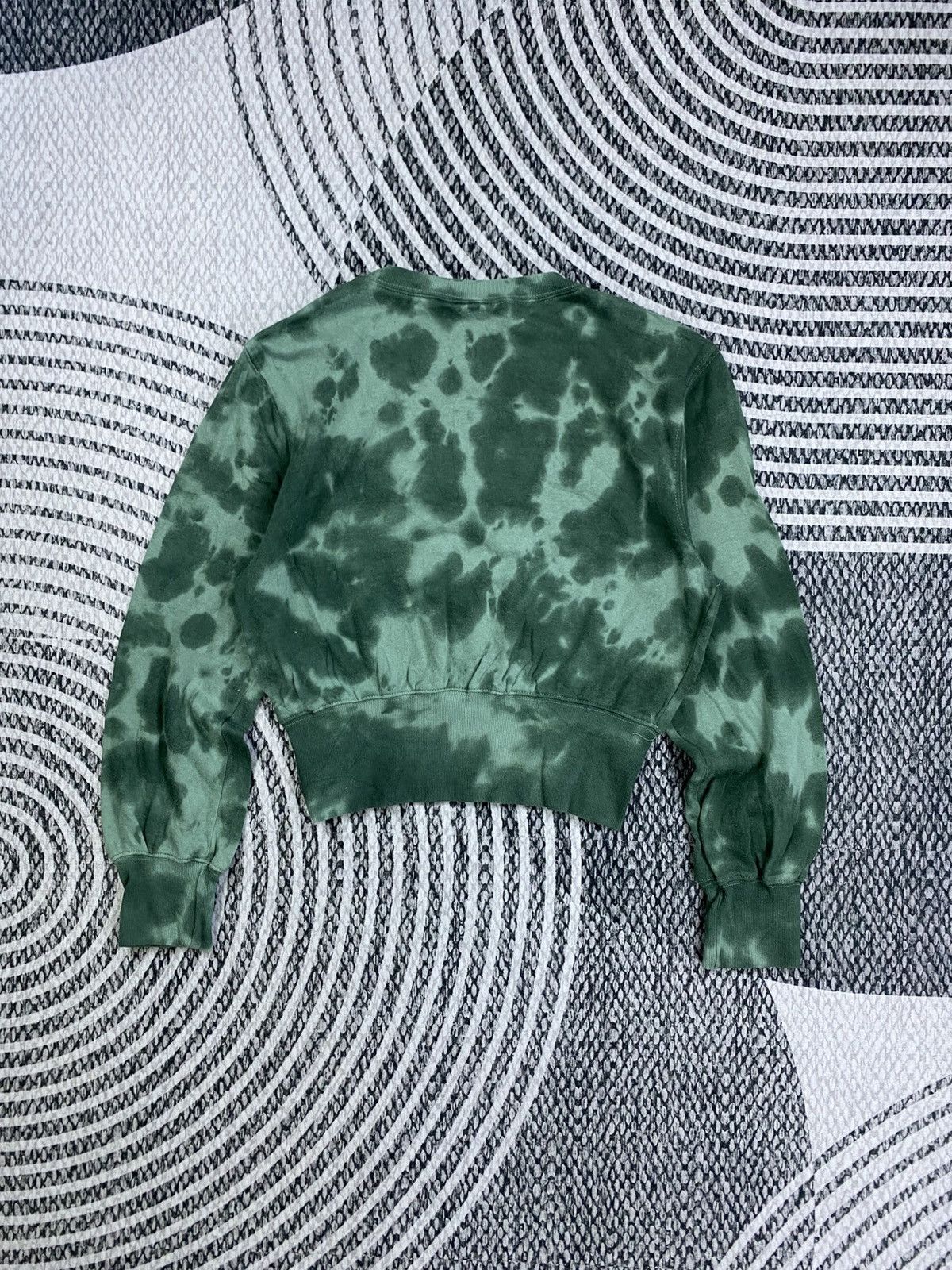 Keith Haring Keith Haring Green Tie Dye Cropped Sweatshirt Size M / US 6-8 / IT 42-44 - 2 Thumbnail