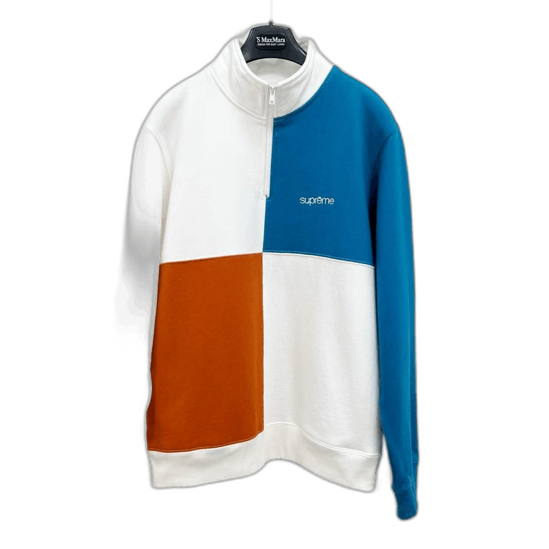 Bape Supreme Color Block Half-Zip Sweatshirt Size S / US 4 / IT 40 - 1 Thumbnail