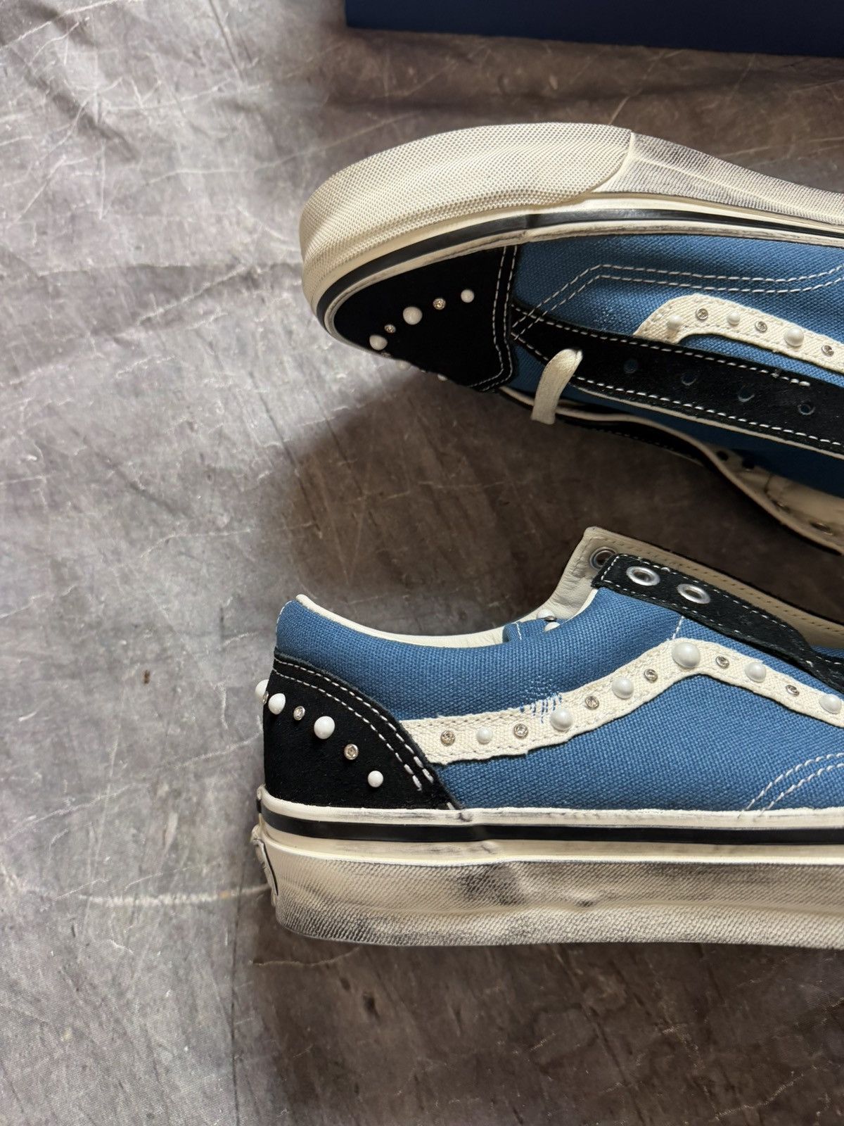 Satoshi Nakamoto × Vans Vans Pearlized Premium Old Skool 36 in Blue Size US 12 / EU 45 - 2 Thumbnail