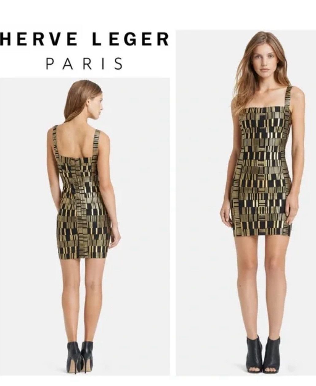 Herve Leger Herve Leger Teresa foiled dress Size XS / US 0-2 / IT 36-38 - 2 Thumbnail