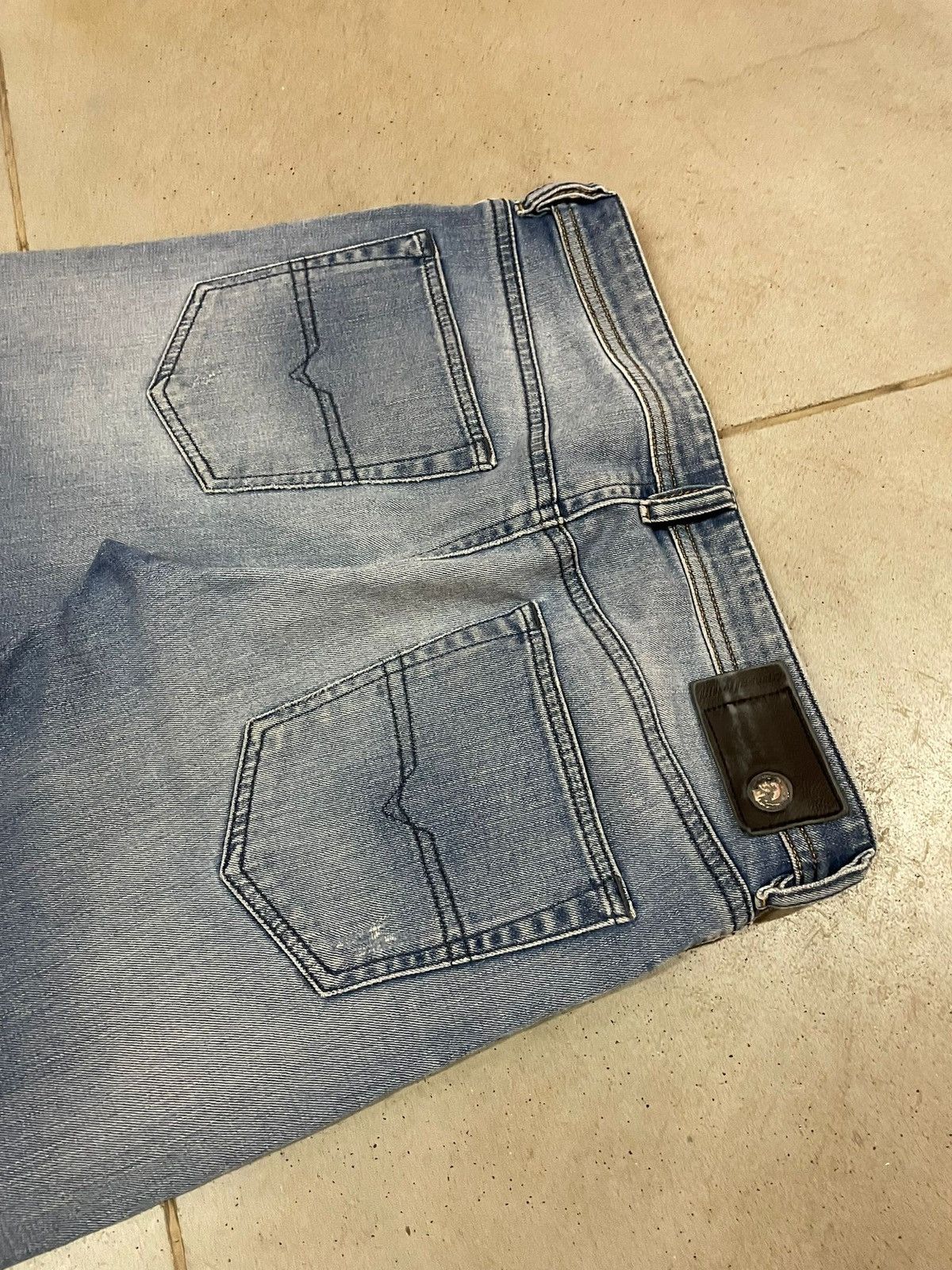 Diesel Vintage Diesel Distressed Patchwork Buster Jeans Size US 31 - 8 Thumbnail