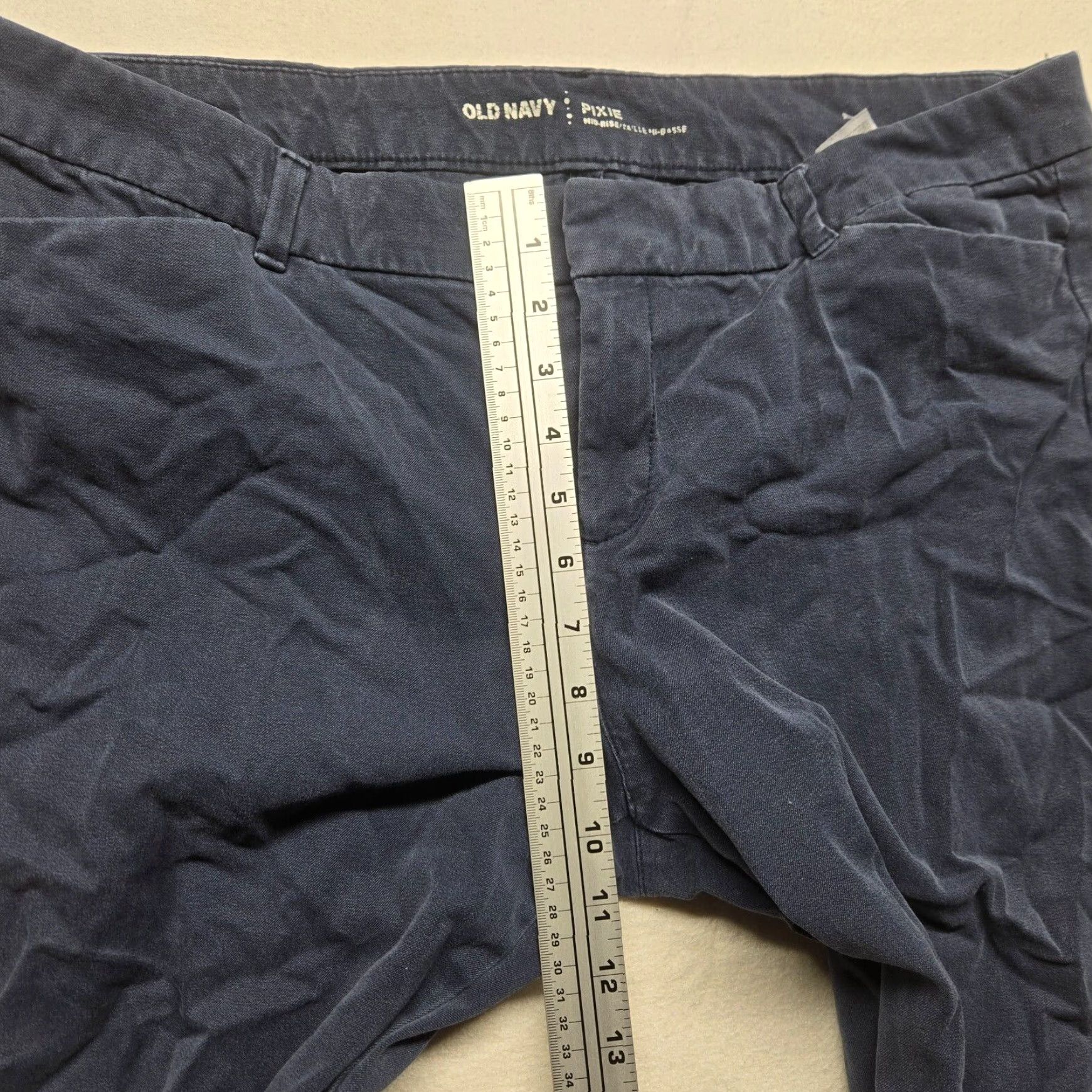 Old Navy Old Navy Mid Rise Pixie Jeans Dark Blue Women's 16 Standard Size 38" / US 16 / IT 52 - 6 Thumbnail
