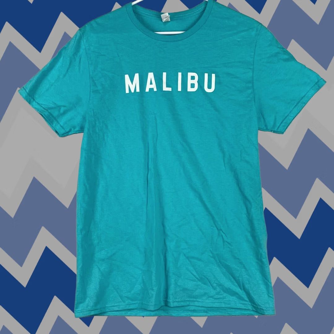 Fruit Of The Loom Fruit of the Loom T-Shirt Adult Medium Aqua Solid Beach Men Size US M / EU 48-50 / 2 - 1 Thumbnail