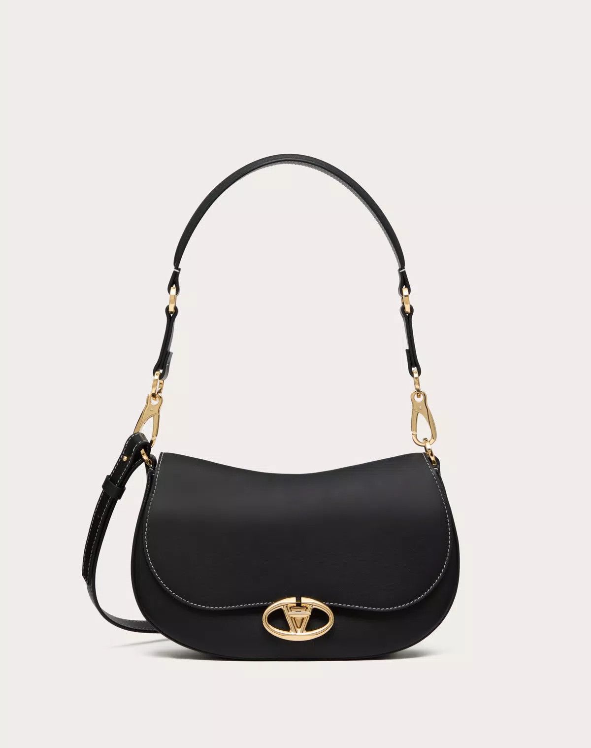 Valentino oc11z0725 Size:OS/ Shoulder Bag In Nappa Calfskin in Black Size ONE SIZE - 1 Thumbnail