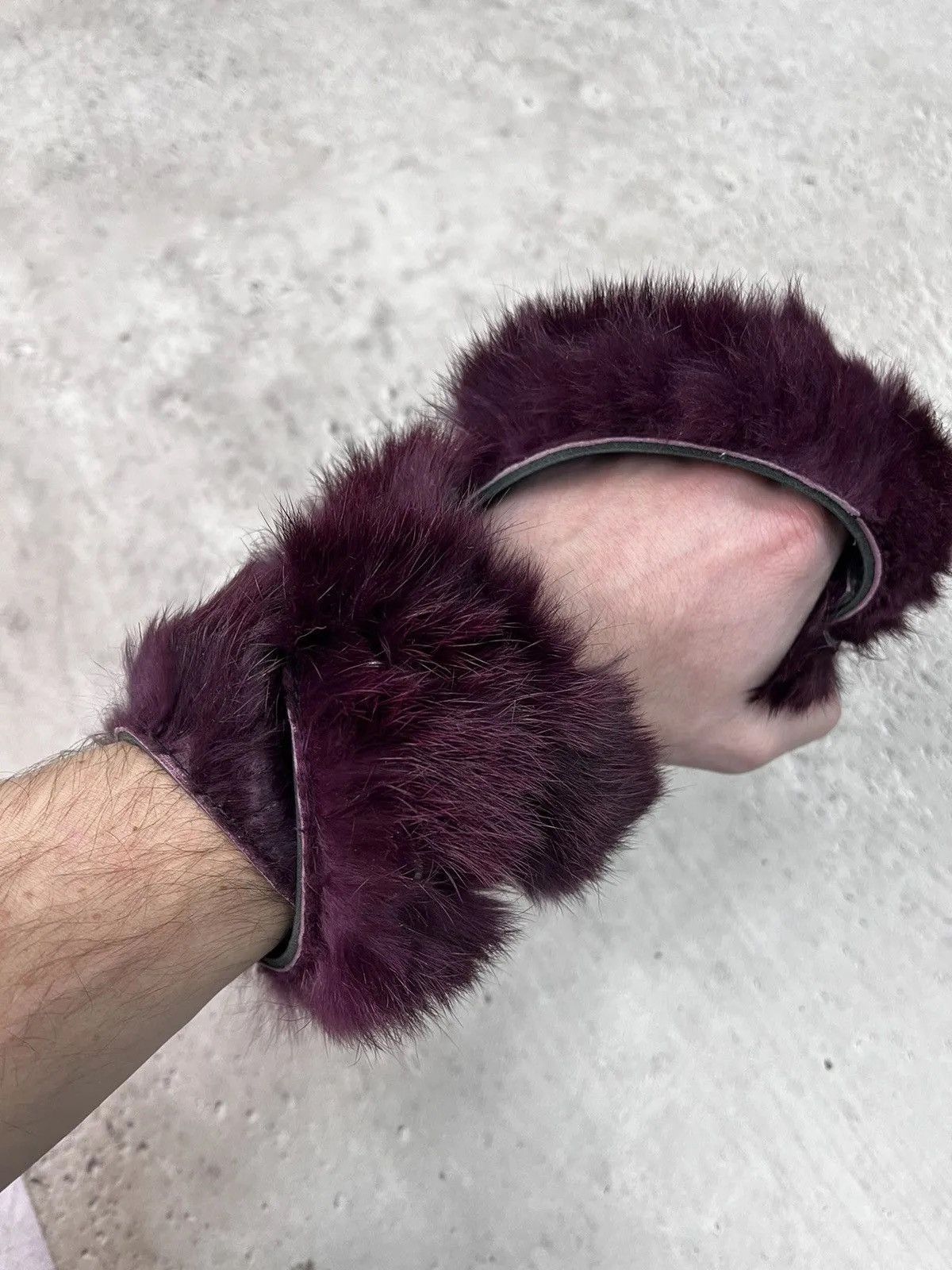 Other Vintage real fur Prada style hype belt leather japanese y2k Size ONE SIZE - 5 Thumbnail