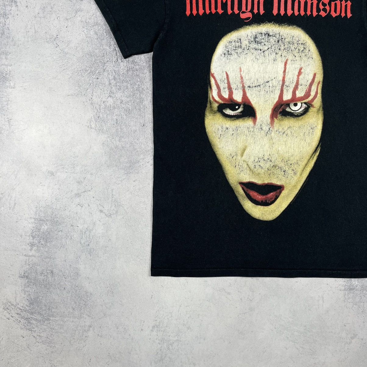 Band Tees Vintage Marilyn Manson face Rock Band T Shirt 90’s Size US S / EU 44-46 / 1 - 5 Thumbnail