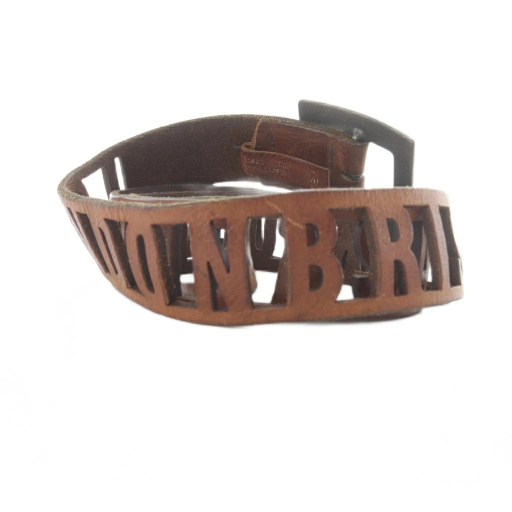 Maison Margiela Martin Margiela 14 Cut Leather Belt Brown One Size Size ONE SIZE - 2 Thumbnail